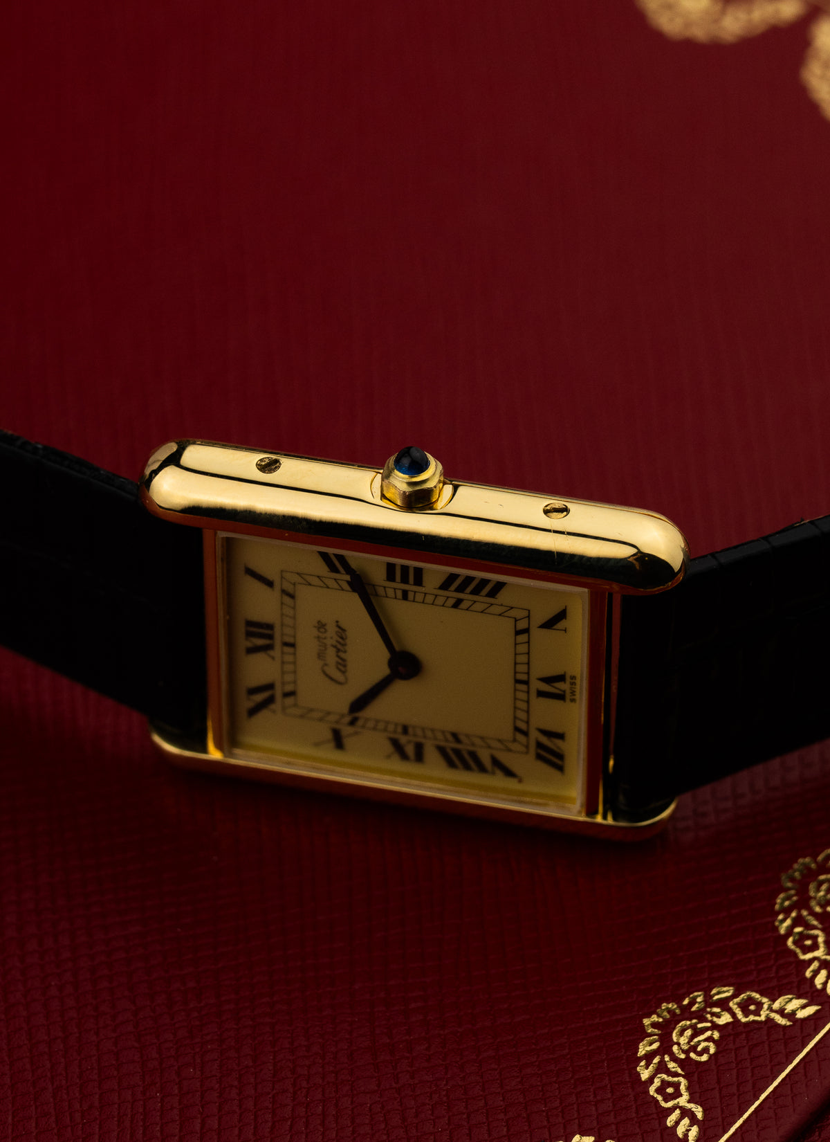 1990s Cartier Must Tank Ivory 6 81006 Box