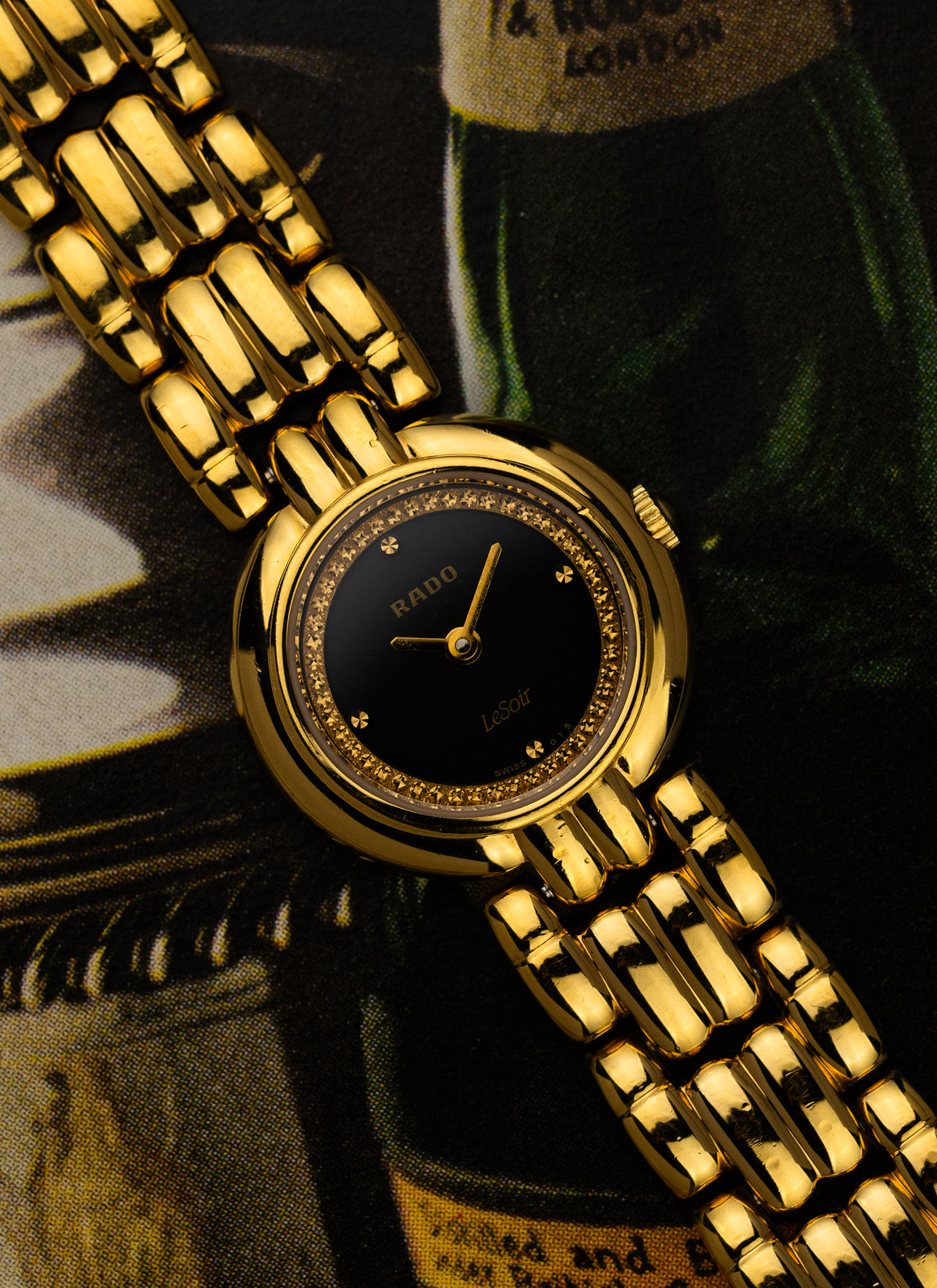 1990s Lady Rado LeSoir Gold Bracelet 204.3633.2
