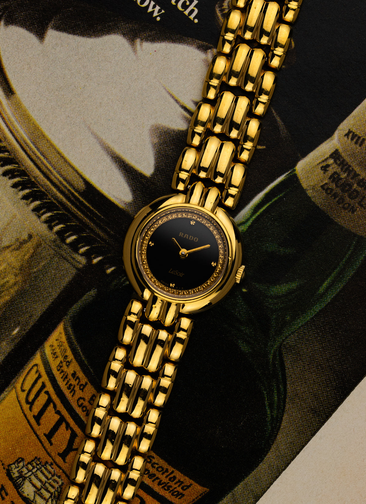 1990s Lady Rado LeSoir Gold Bracelet 204.3633.2