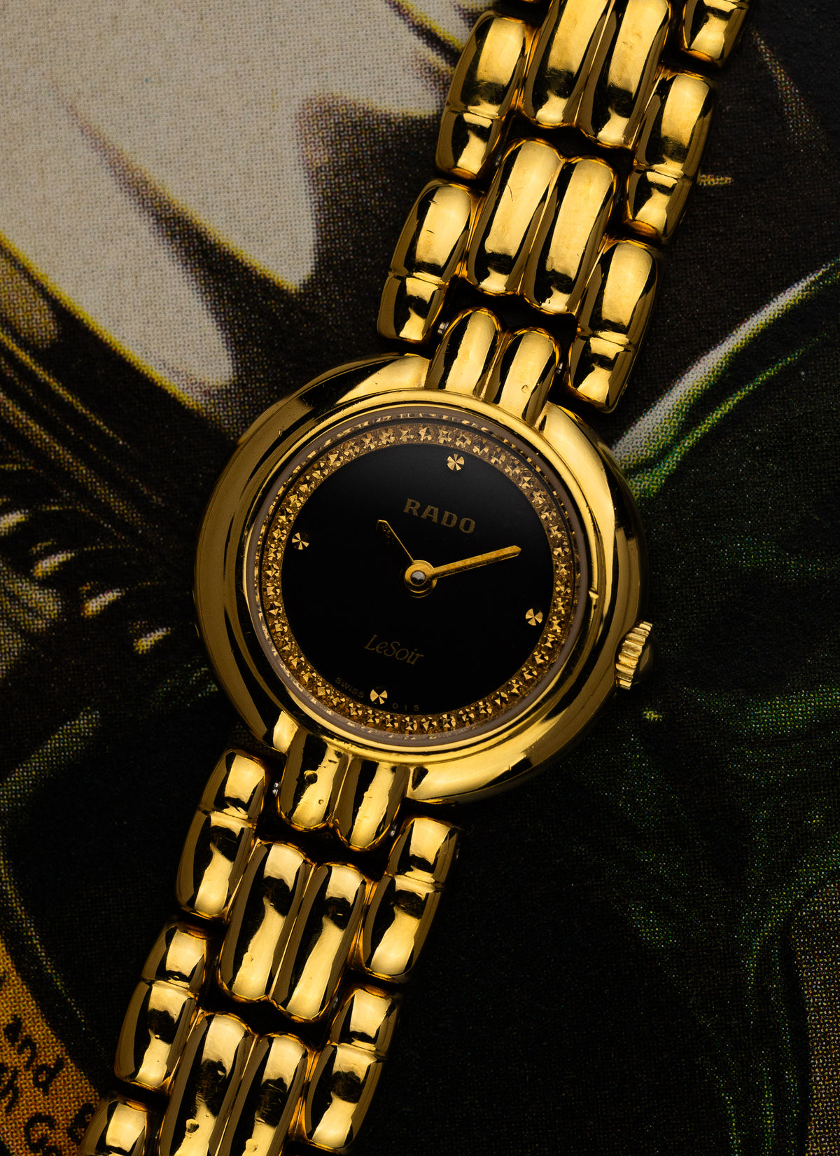 1990s Lady Rado LeSoir Gold Bracelet 204.3633.2