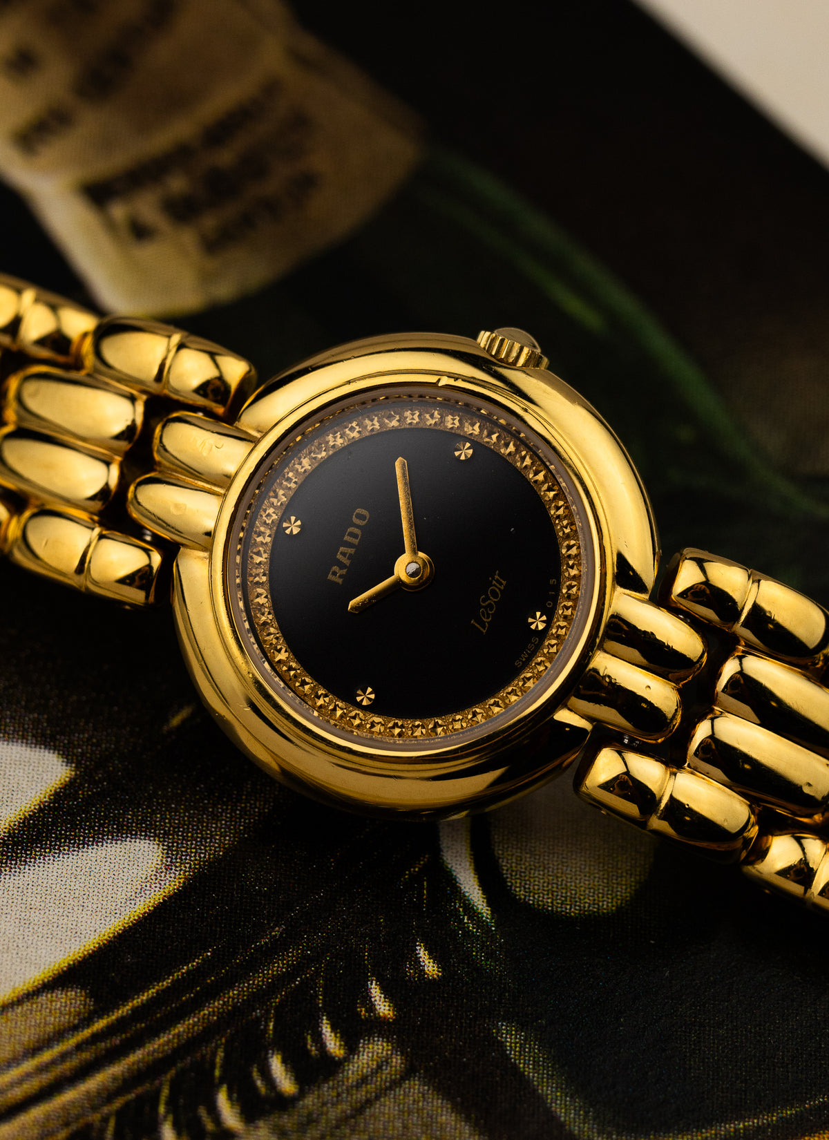 1990s Lady Rado LeSoir Gold Bracelet 204.3633.2