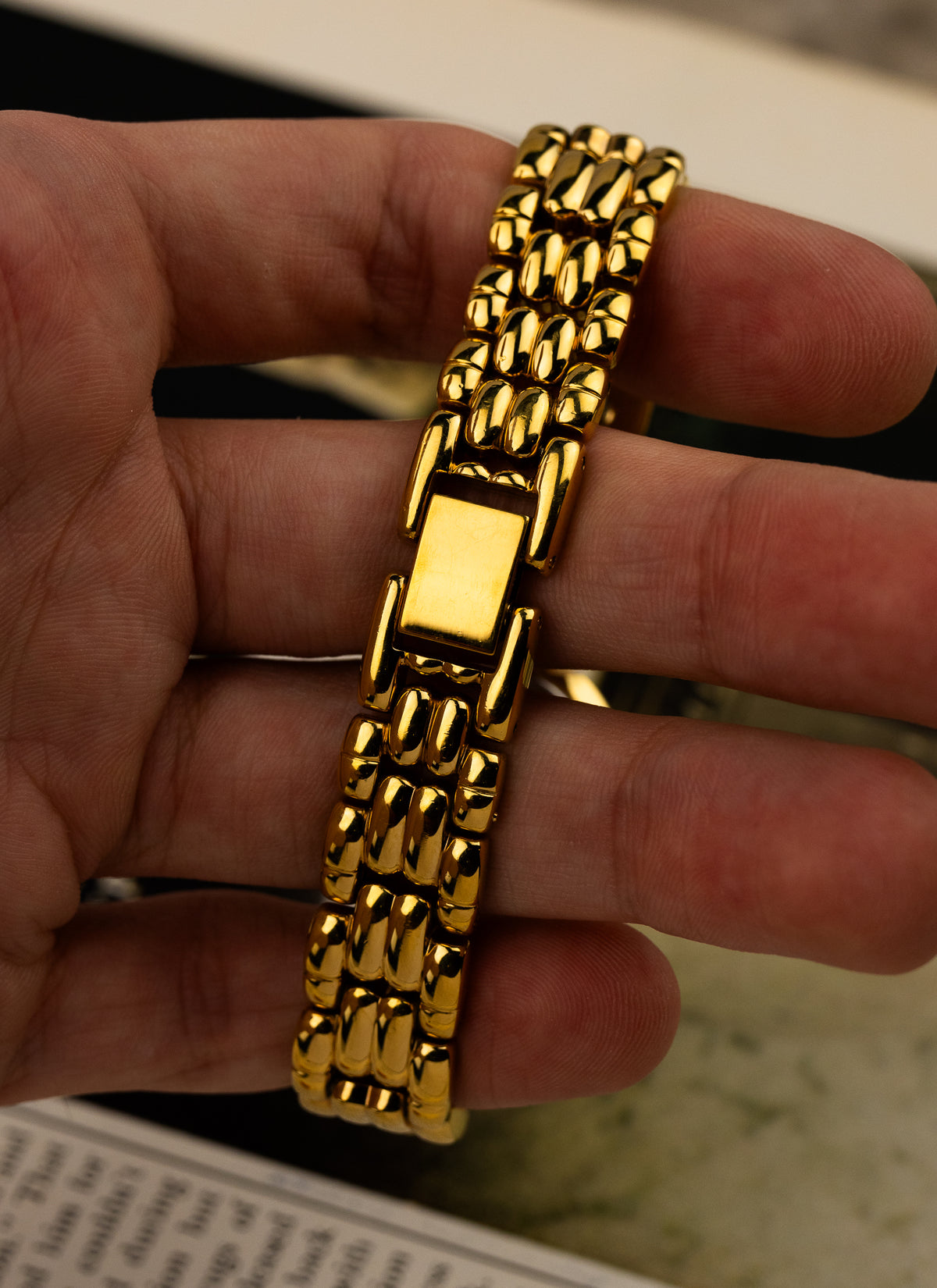 1990s Lady Rado LeSoir Gold Bracelet 204.3633.2
