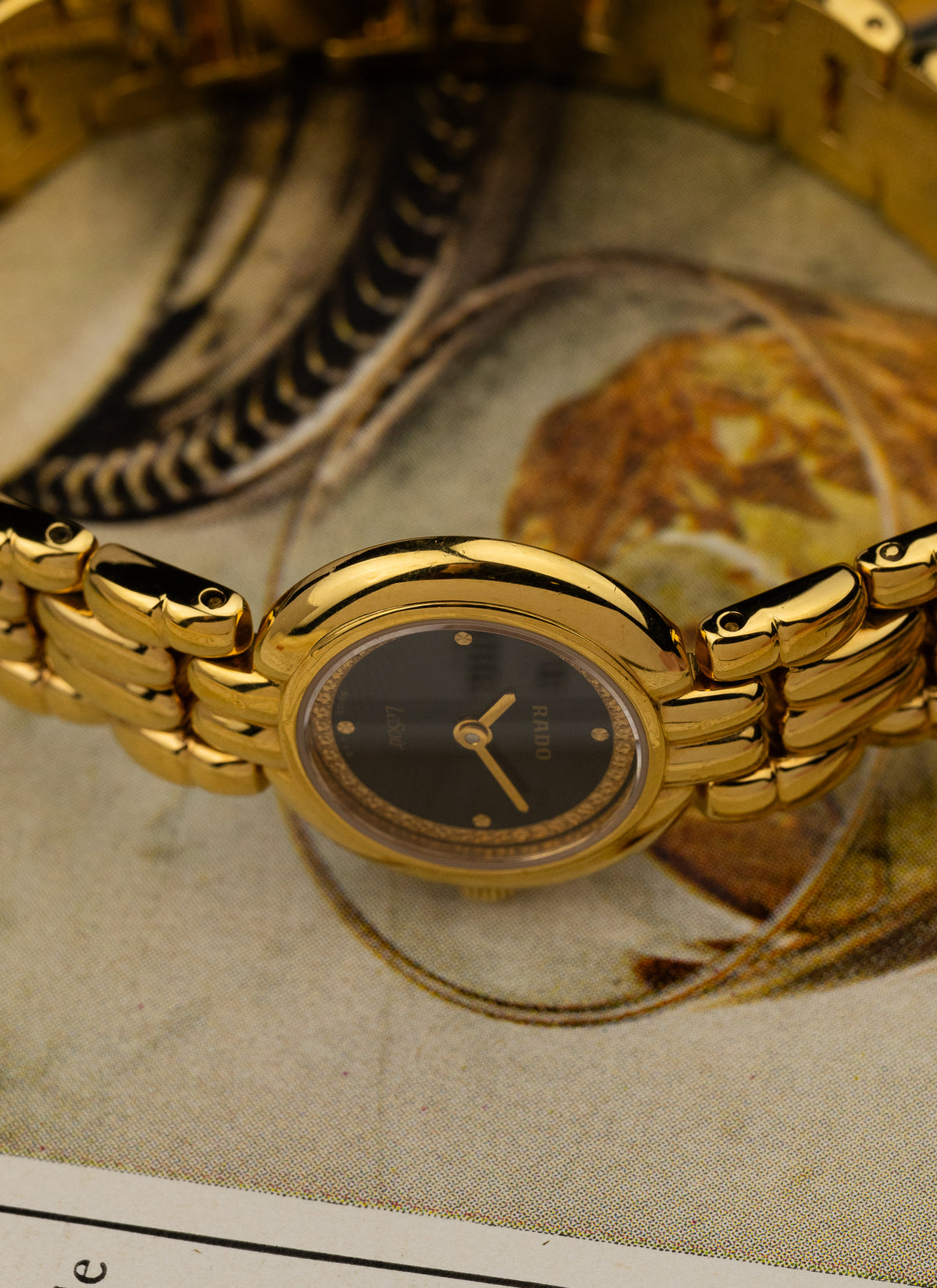 1990s Lady Rado LeSoir Gold Bracelet 204.3633.2