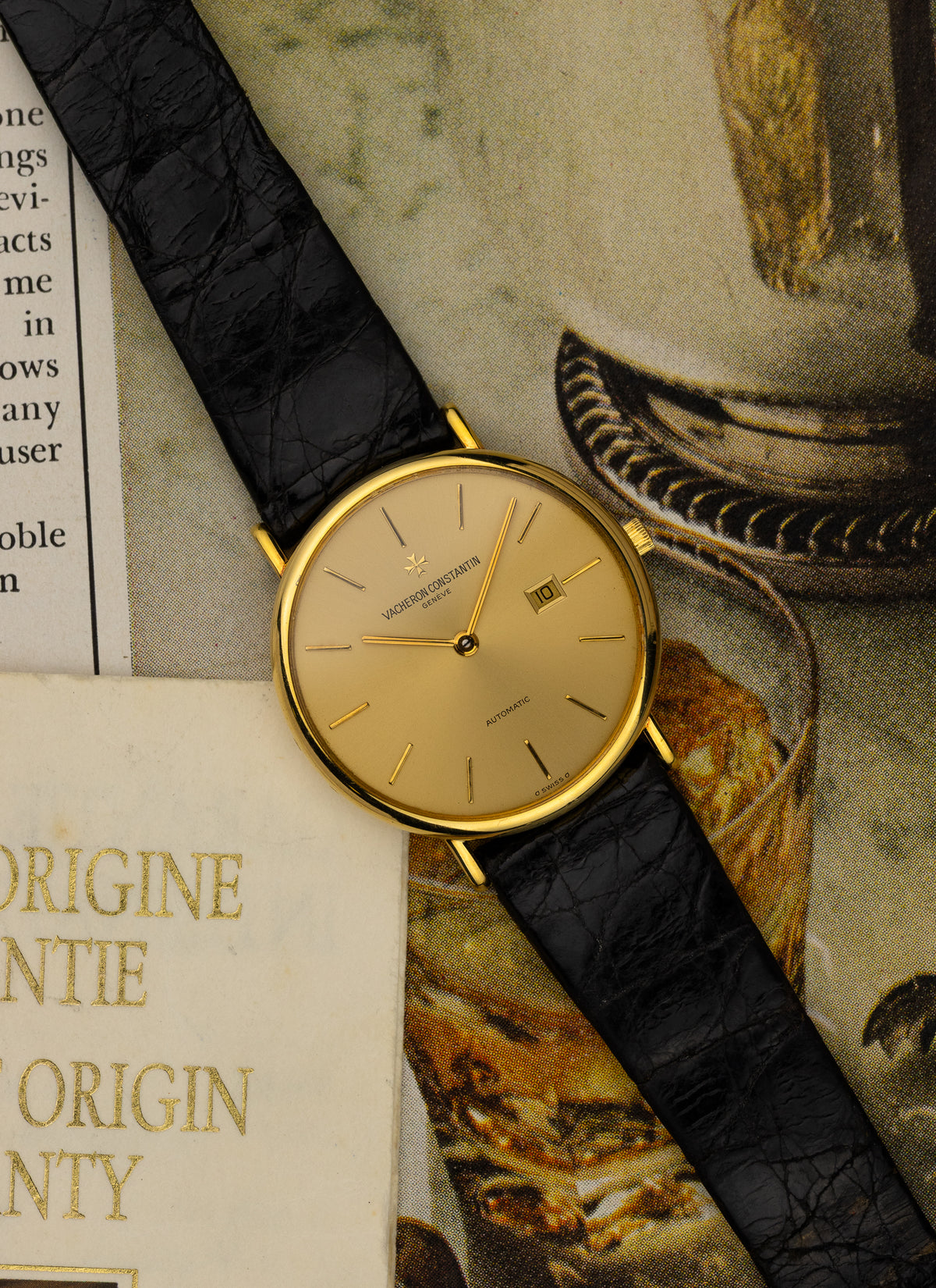 1995 18K Vacheron Constantin Automatic 48002 / 000J-3 cal. 1130/1 Serviced Papers