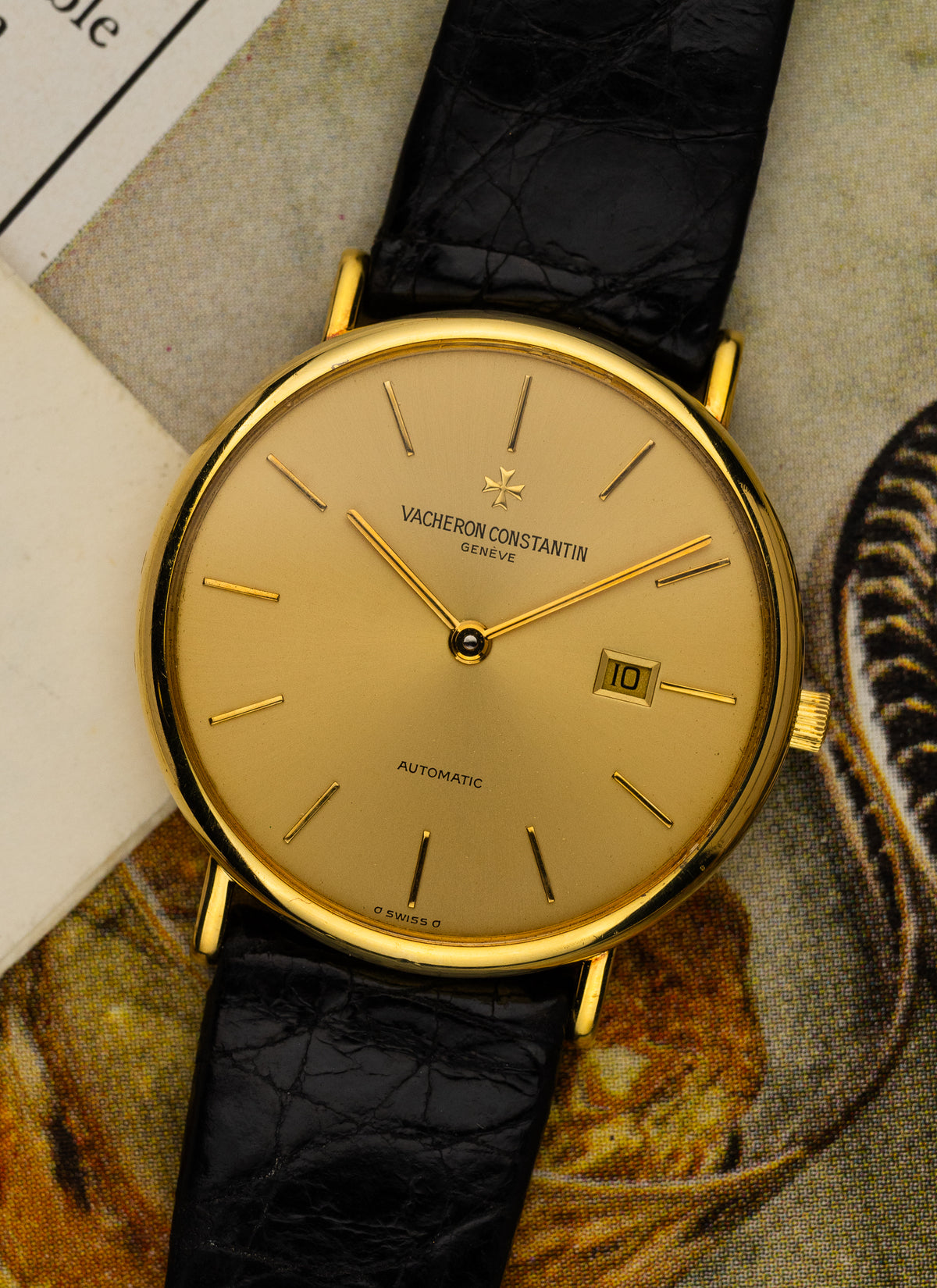 1995 18K Vacheron Constantin Automatic 48002 / 000J-3 cal. 1130/1 Serviced Papers