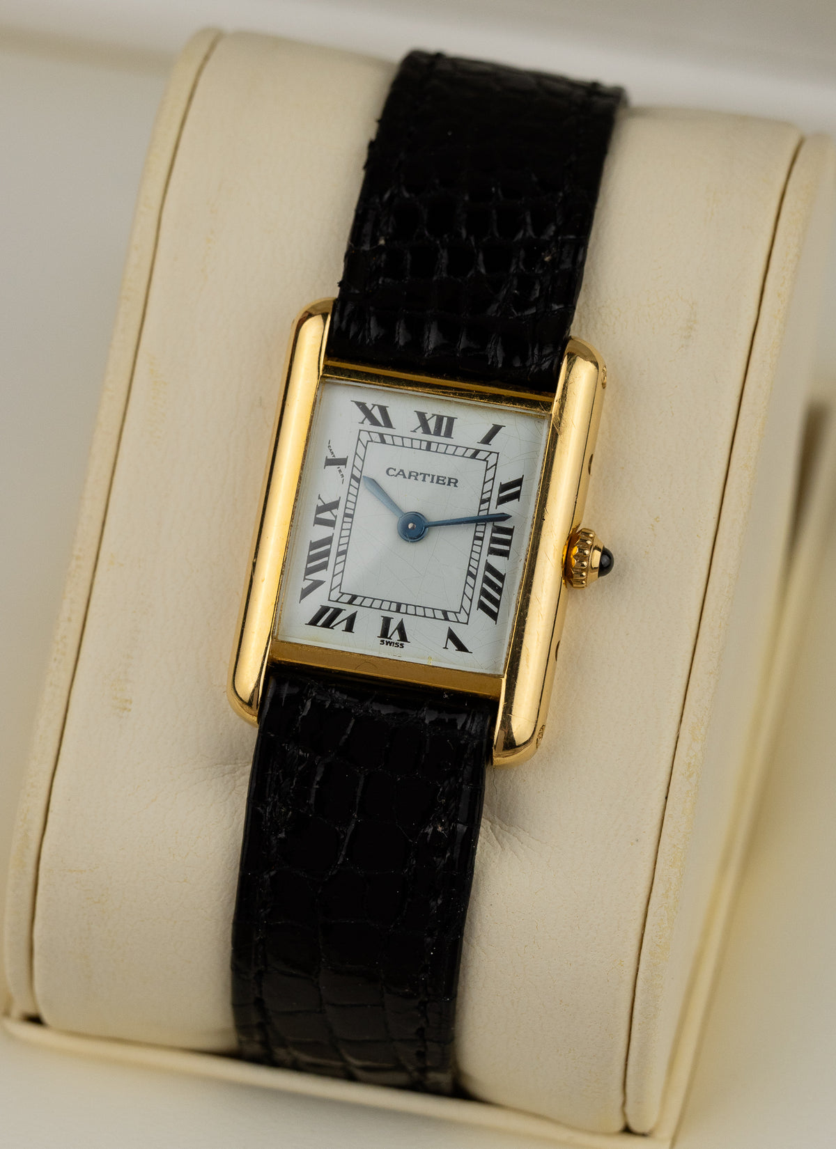 1990s 18K Lady Cartier Tank Louis 66001 Box