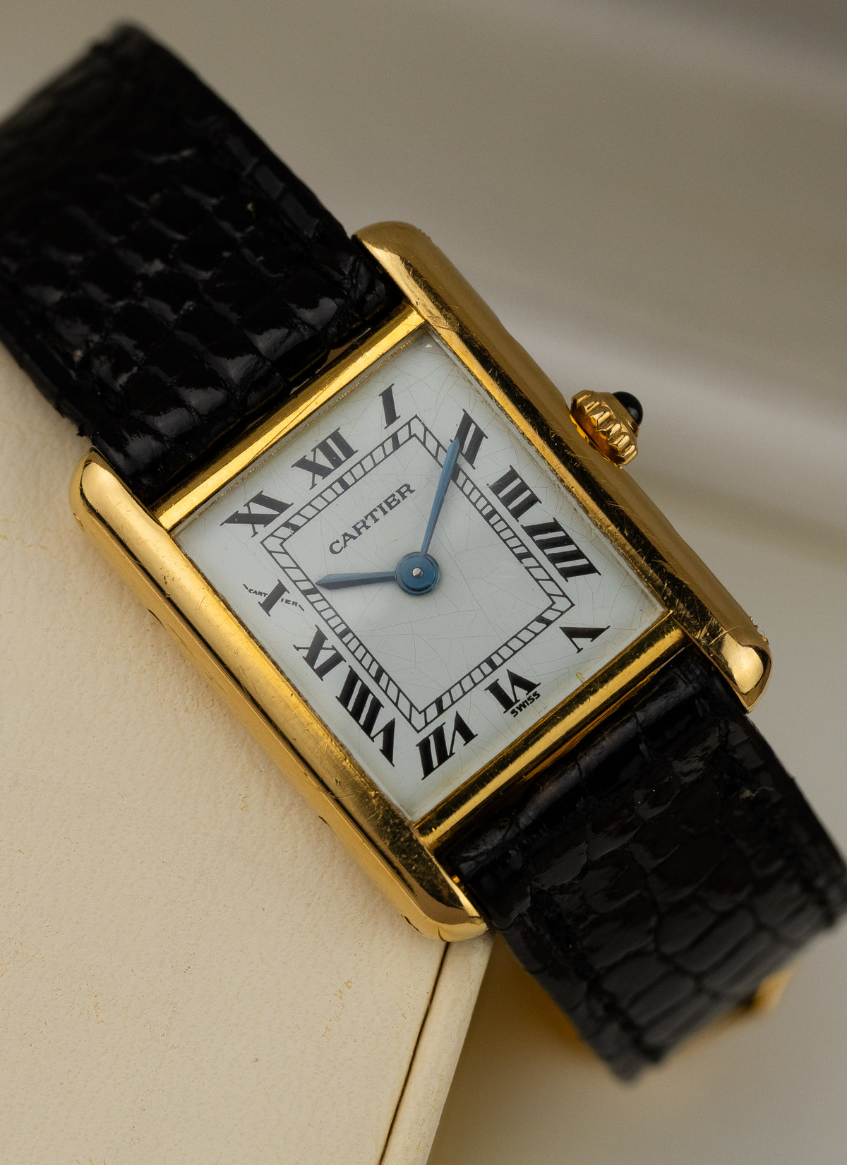 1990s 18K Lady Cartier Tank Louis 66001 Box
