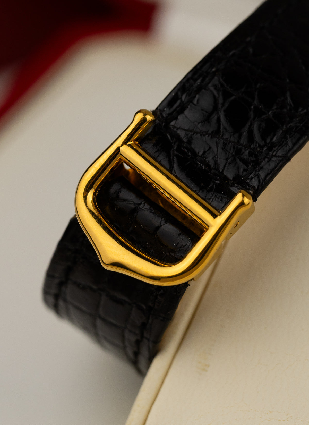 1990s 18K Lady Cartier Tank Louis 66001 Box