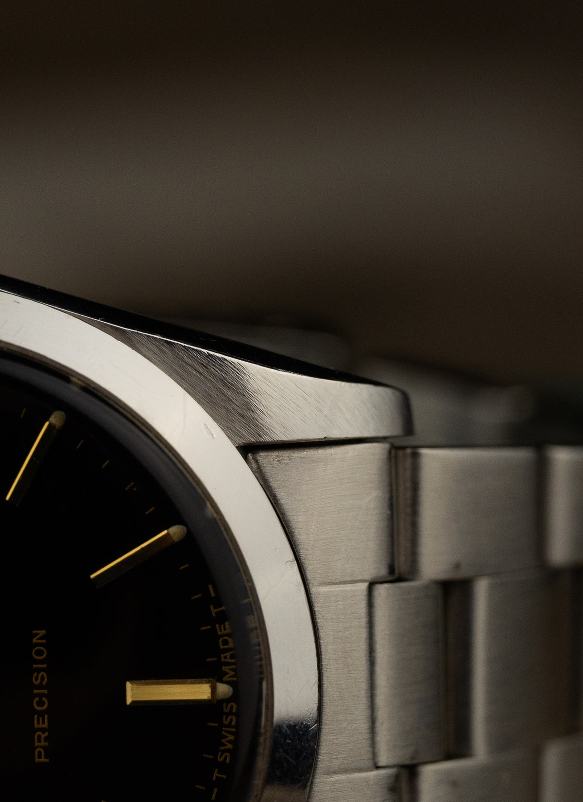 1984 Rolex Oysterdate Precision Black Gilt Dial 6694 cal. 1225 Box
