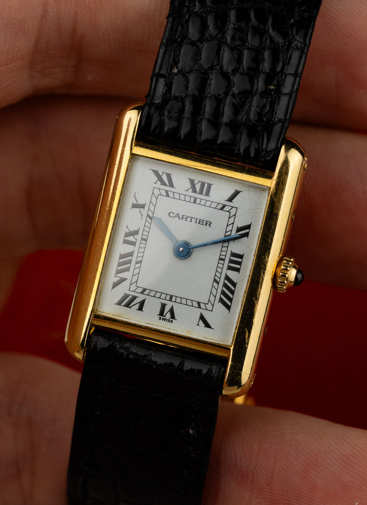 1990s 18K Lady Cartier Tank Louis 66001 Box