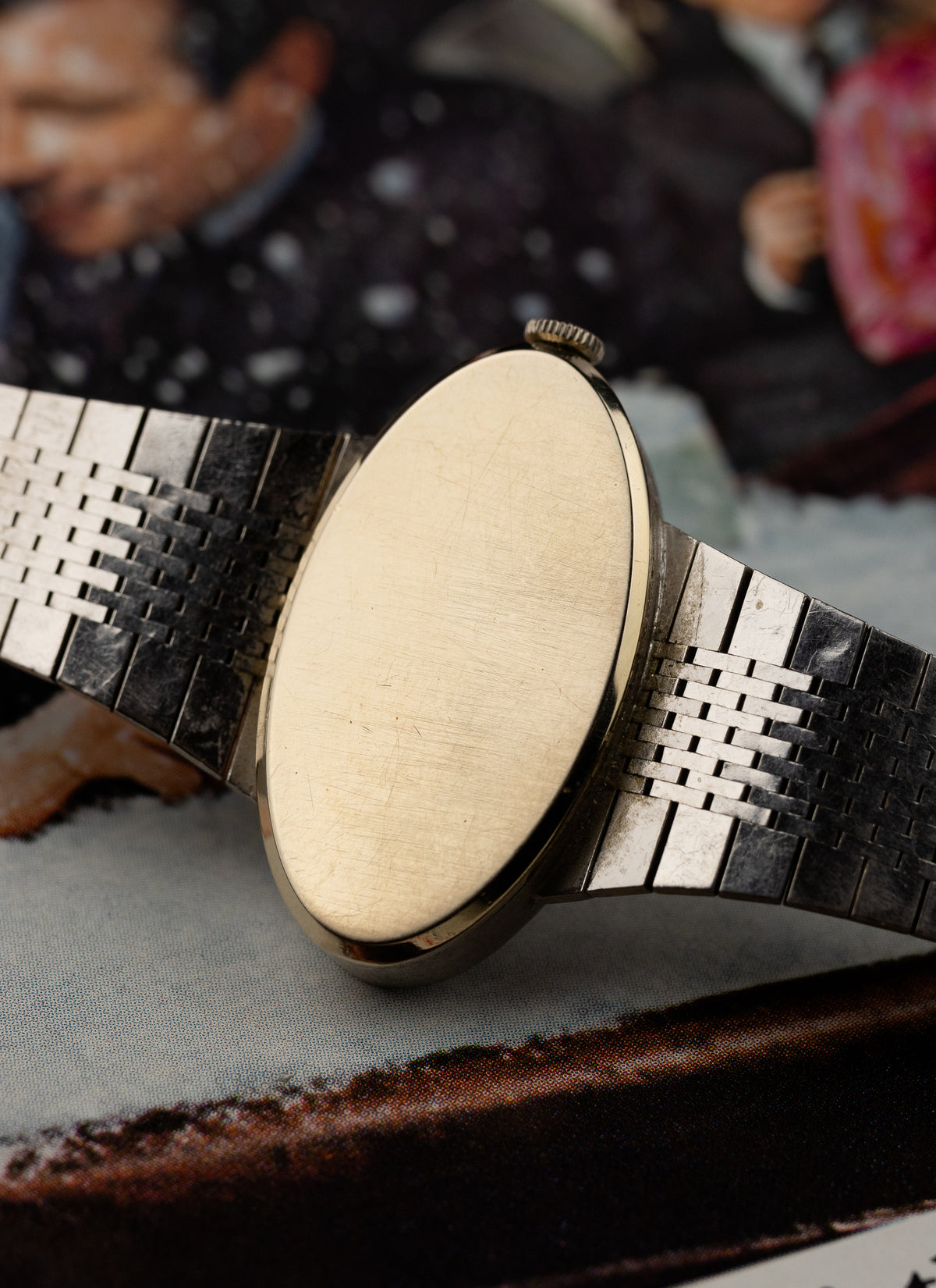 1970s 18K Lady Ebel White Gold Diamonds Pavé Dial