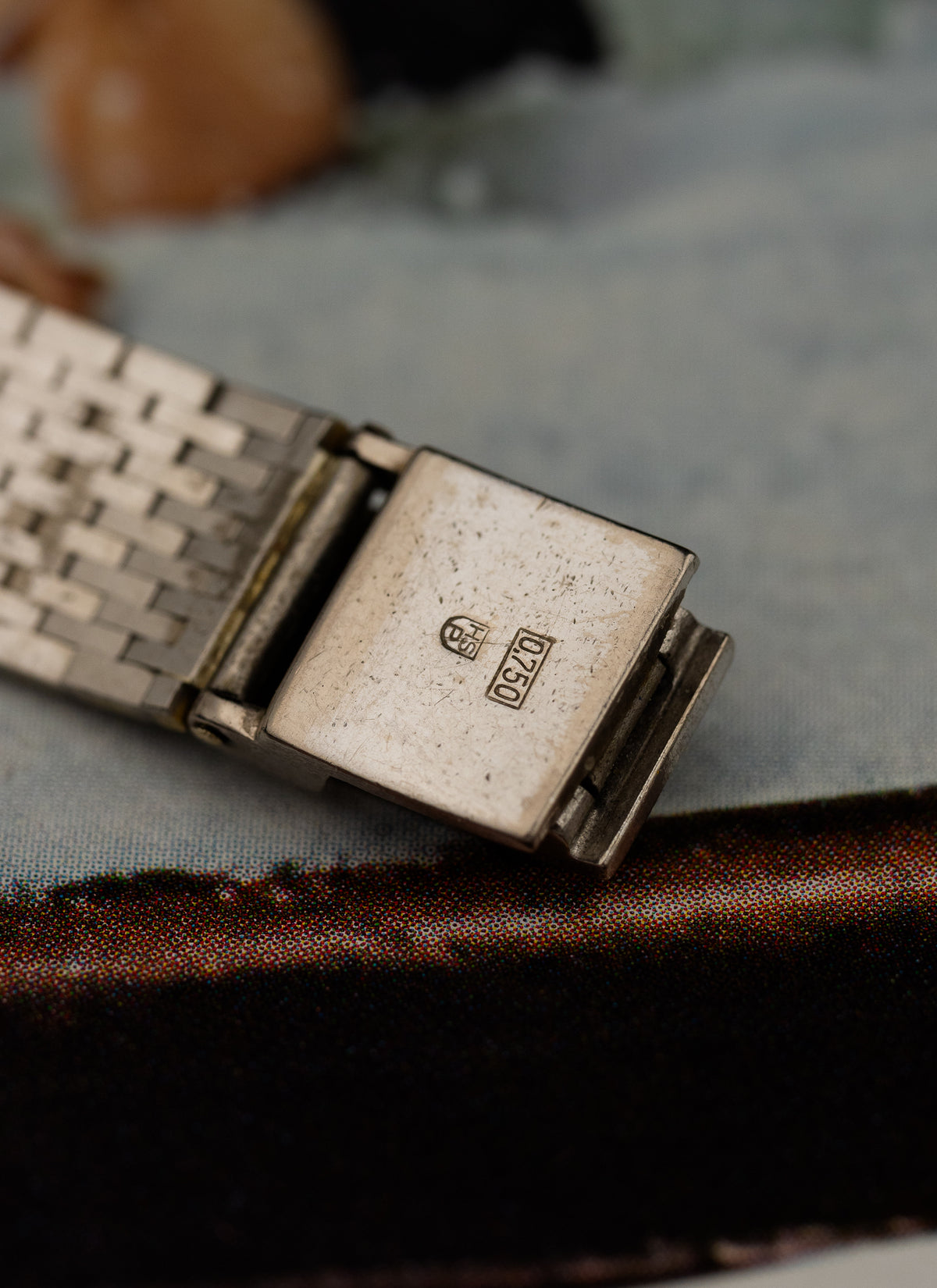 1970s 18K Lady Ebel White Gold Diamonds Pavé Dial