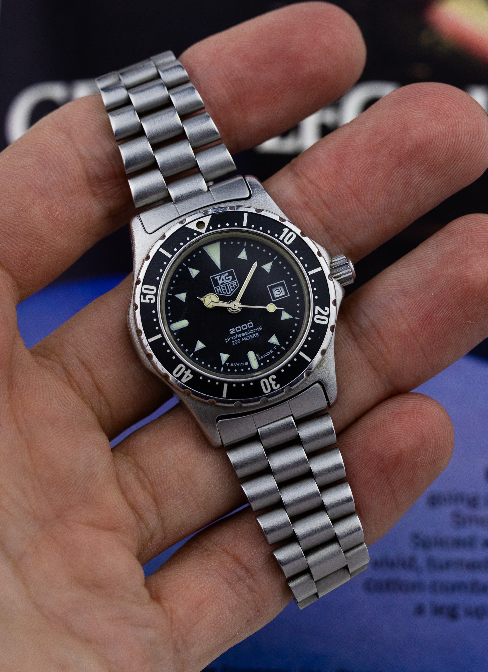 1990s Lady TAG Heuer 2000 Professional 973.015