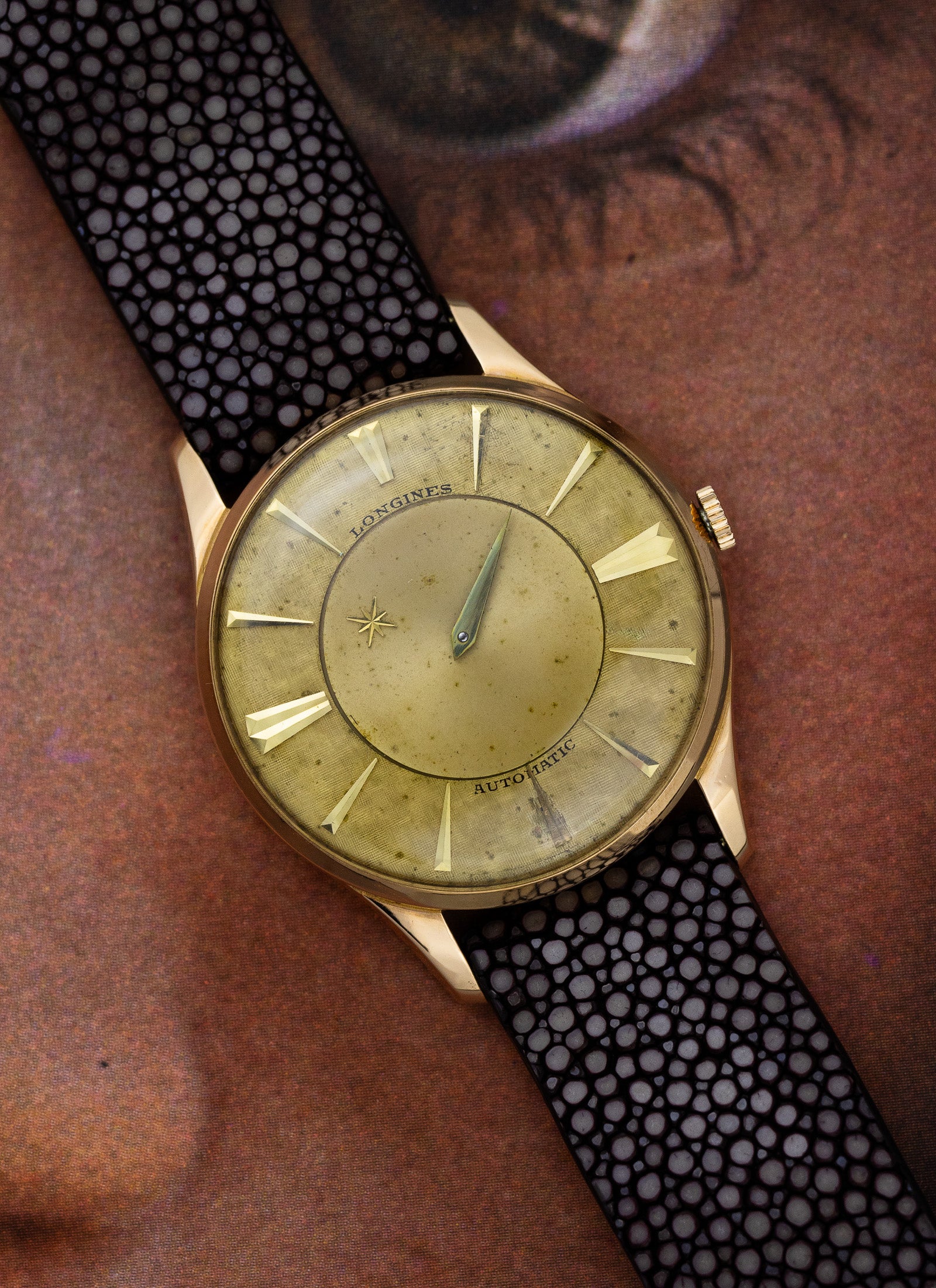1958 18K Longines Mystery Dial cal. 19A