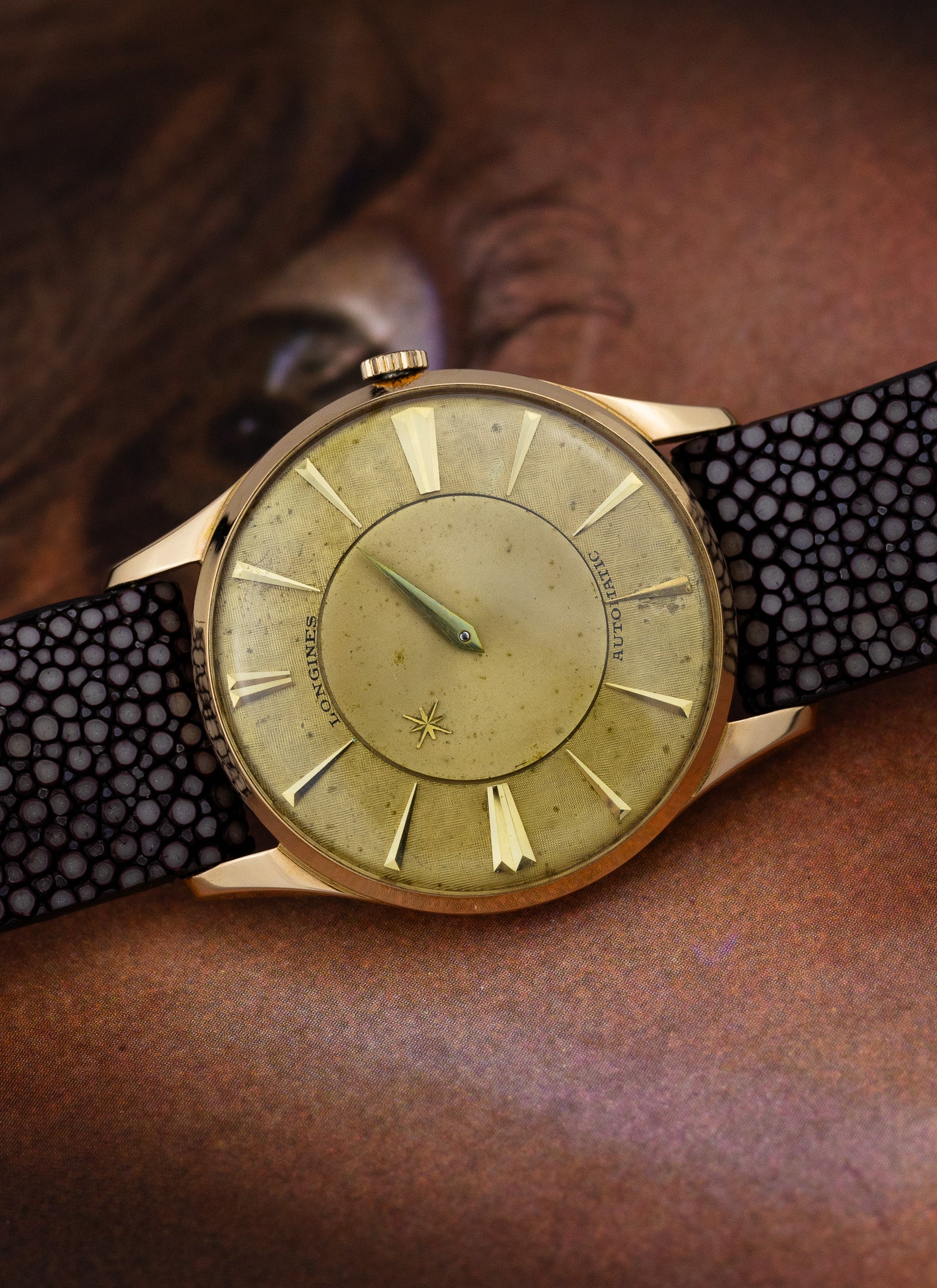 1958 18K Longines Mystery Dial cal. 19A