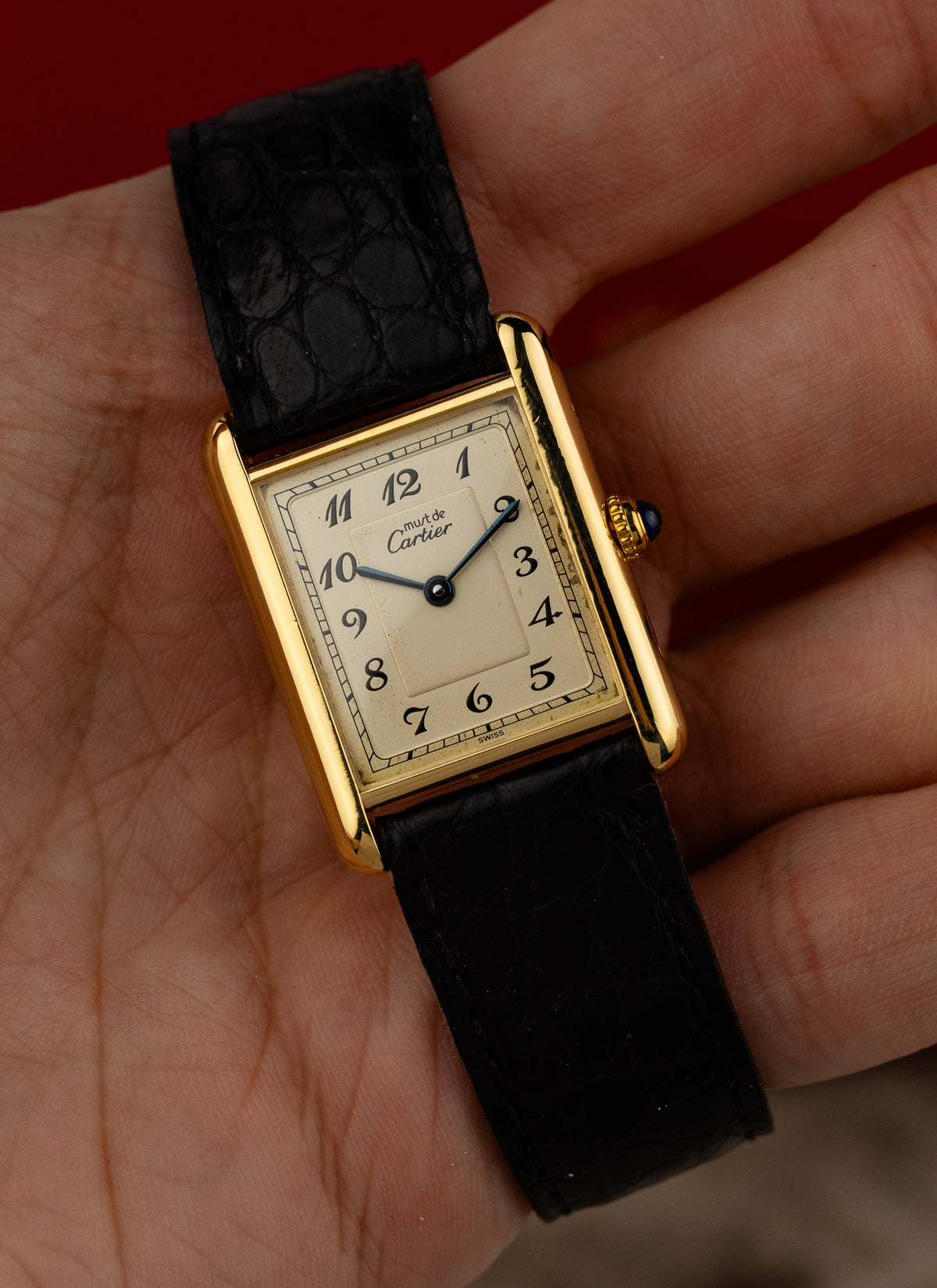 1980s Cartier Must Tank Breguet Dial 590005 Full Set