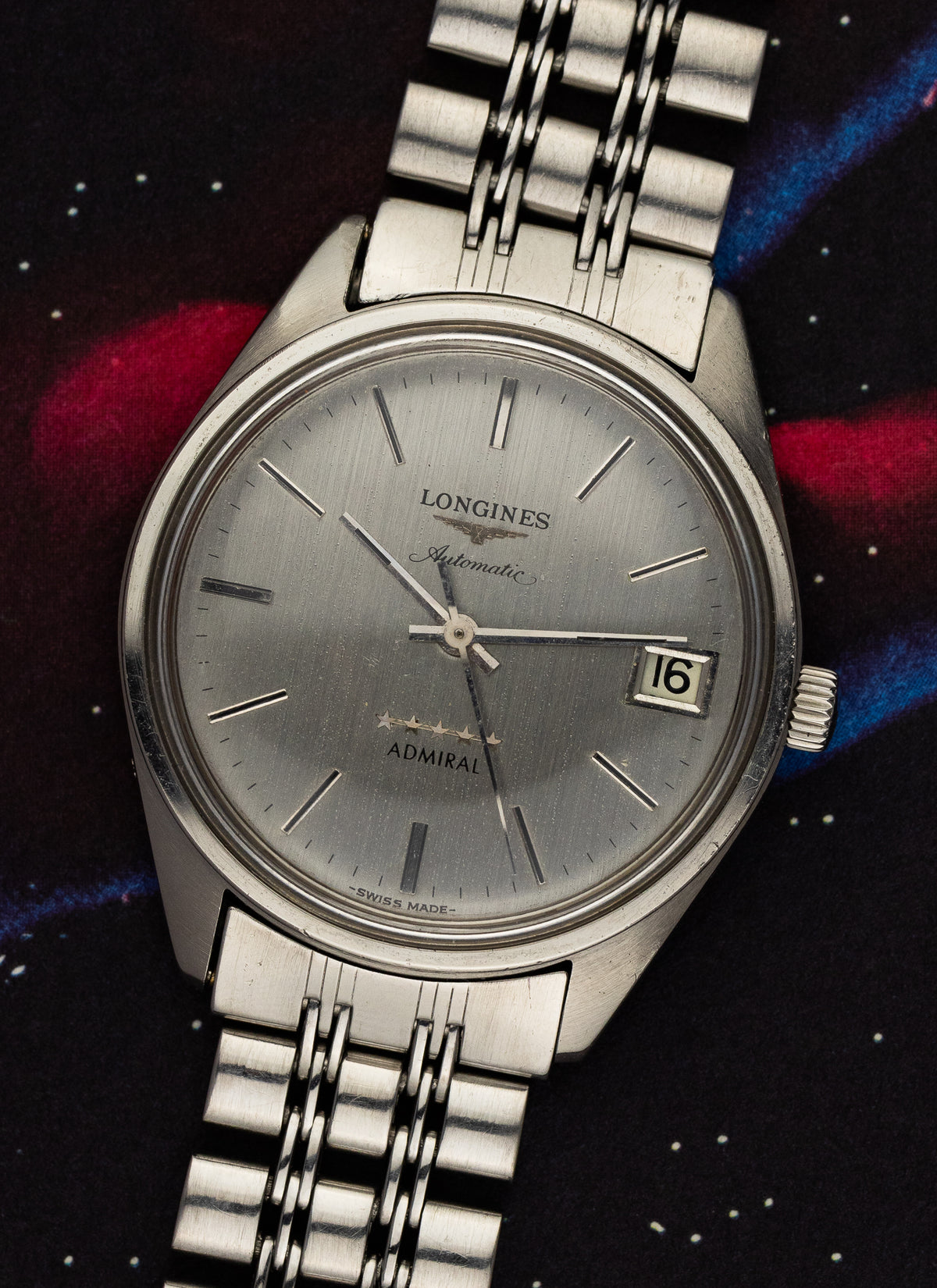 1970s Longines Admiral 5 Stars 1563 2 6651 cal. 431 Serviced
