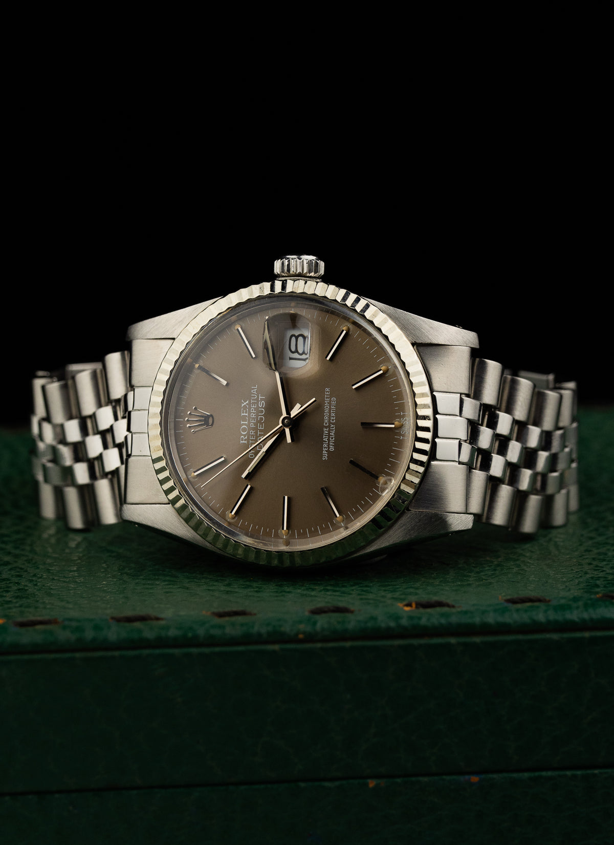1981 Rolex Datejust Grey Taupe Dial 16014