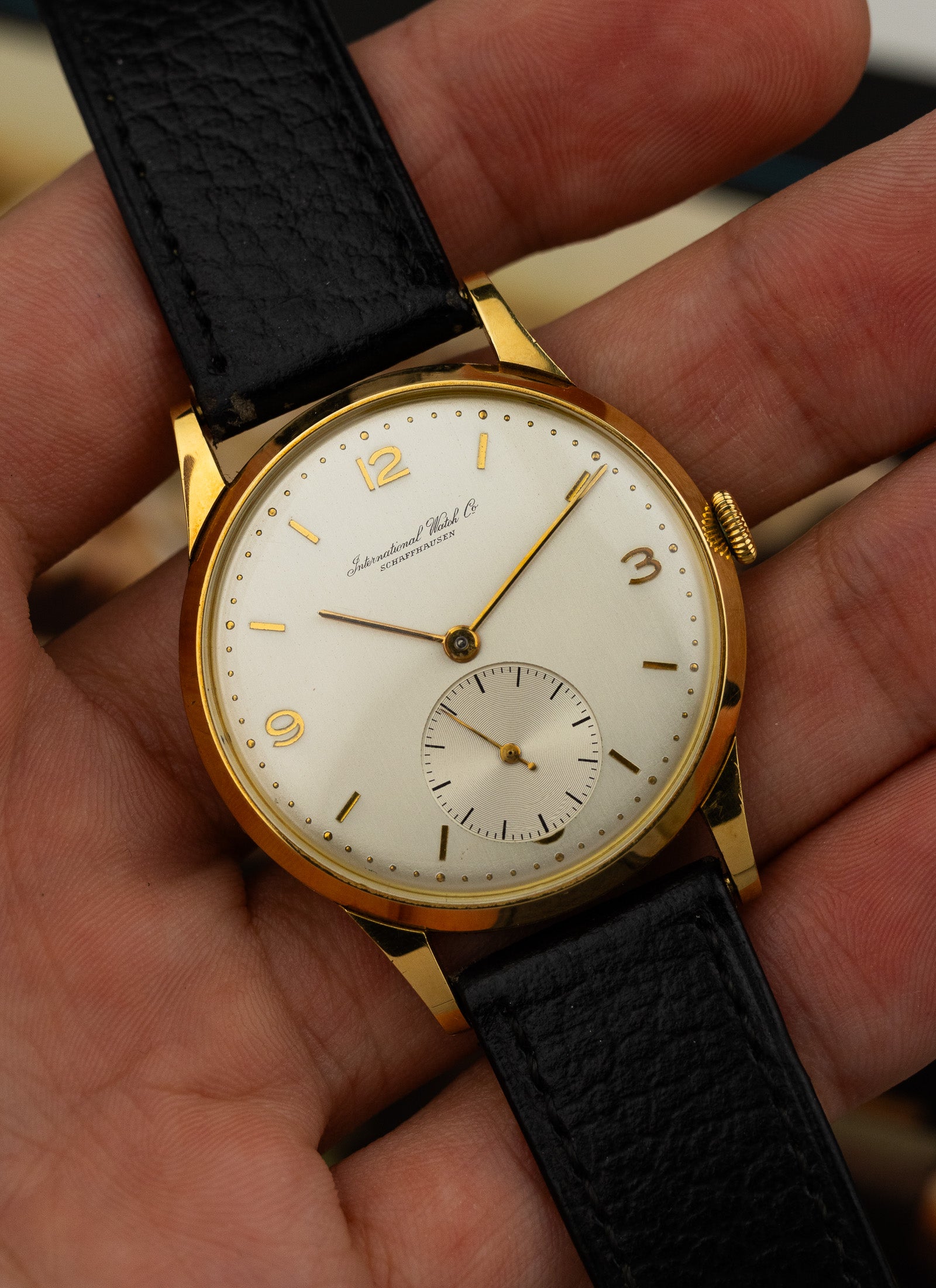 1950s 18K IWC Schaffhausen Unpolished cal. 88
