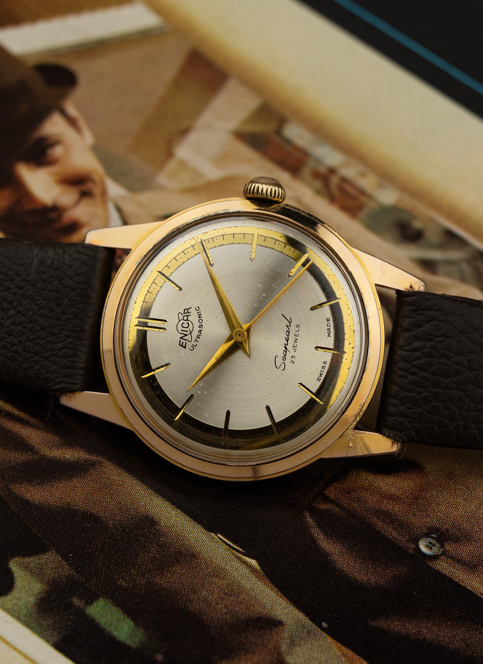 1957 Enicar Ultrasonic Seapearl 100/92 cal. AR 1010 Serviced