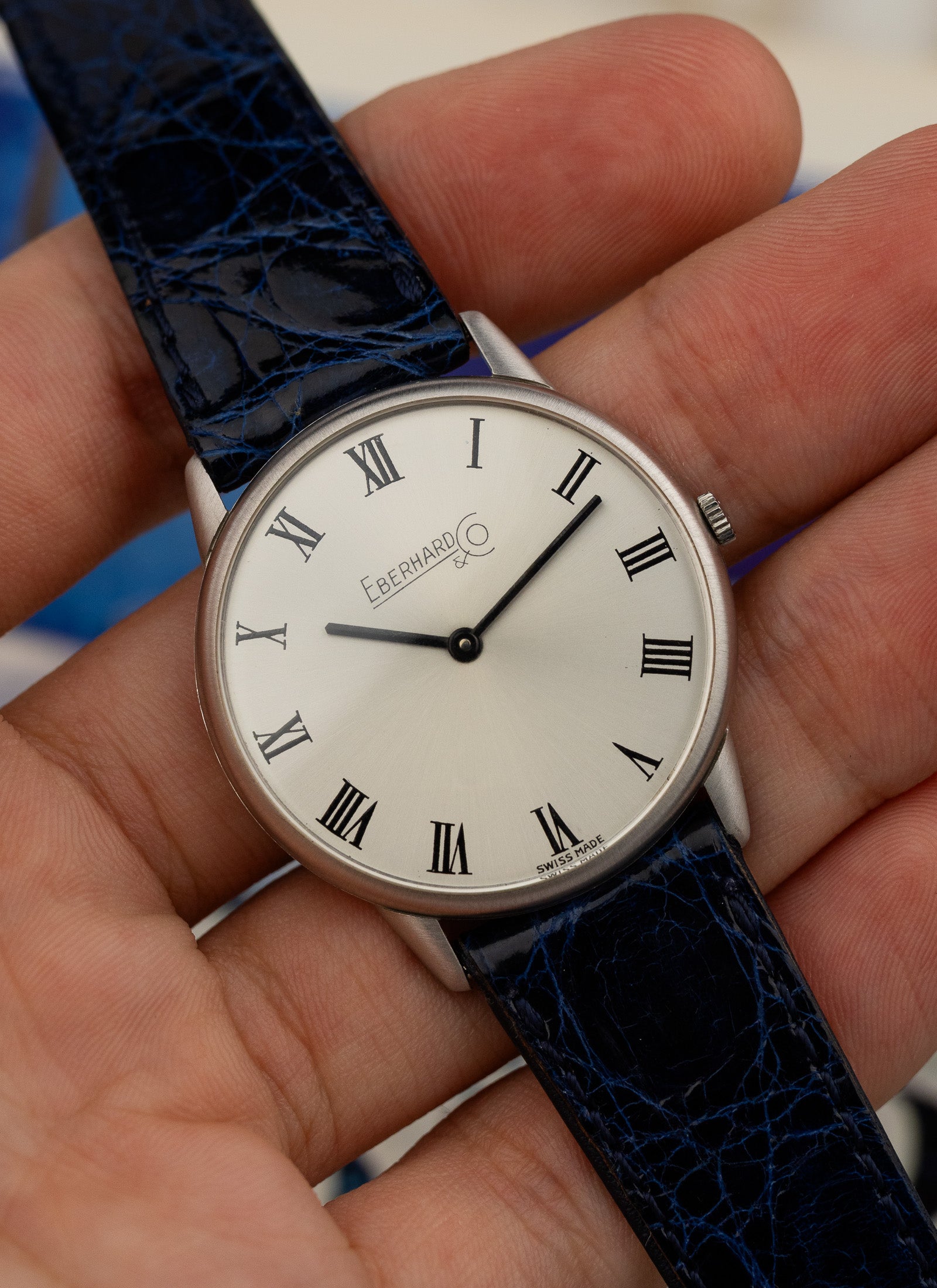1960s 18K Eberhard & Co. White Gold 23144.266 cal. 232