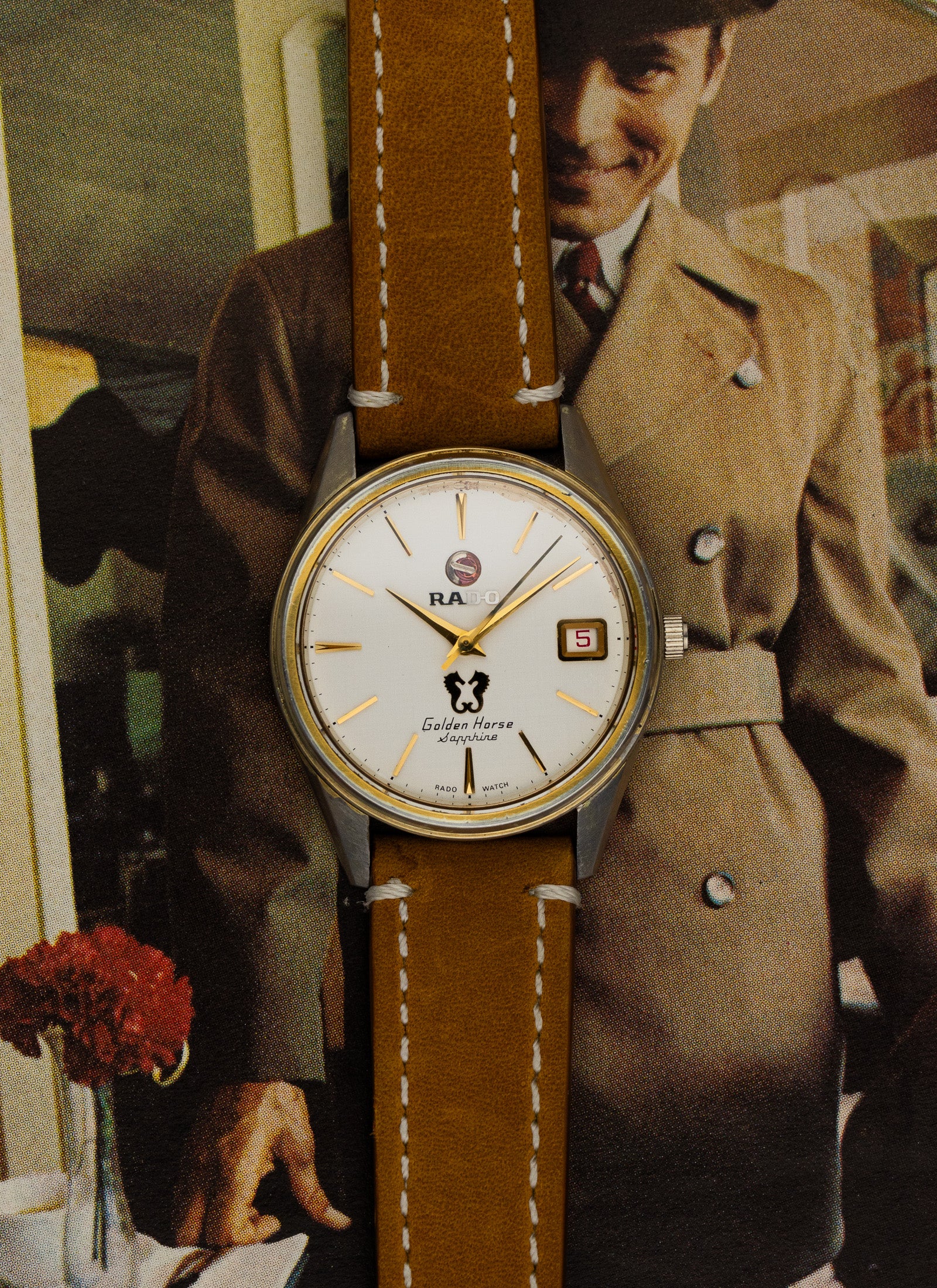 1980s Rado Golden Horse Sapphire Serviced