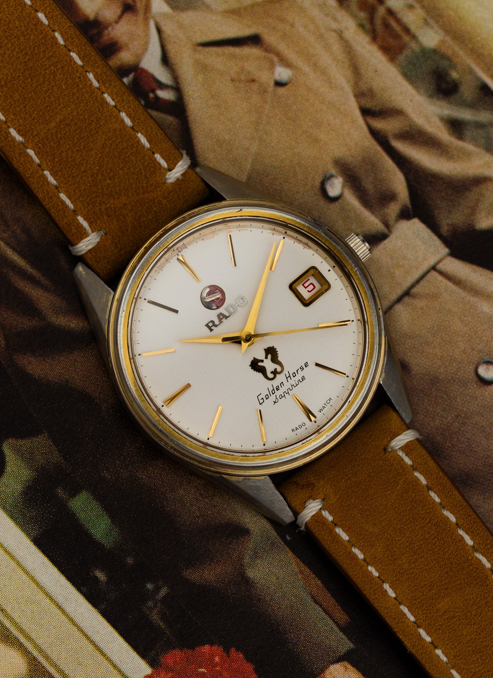 1980s Rado Golden Horse Sapphire Serviced