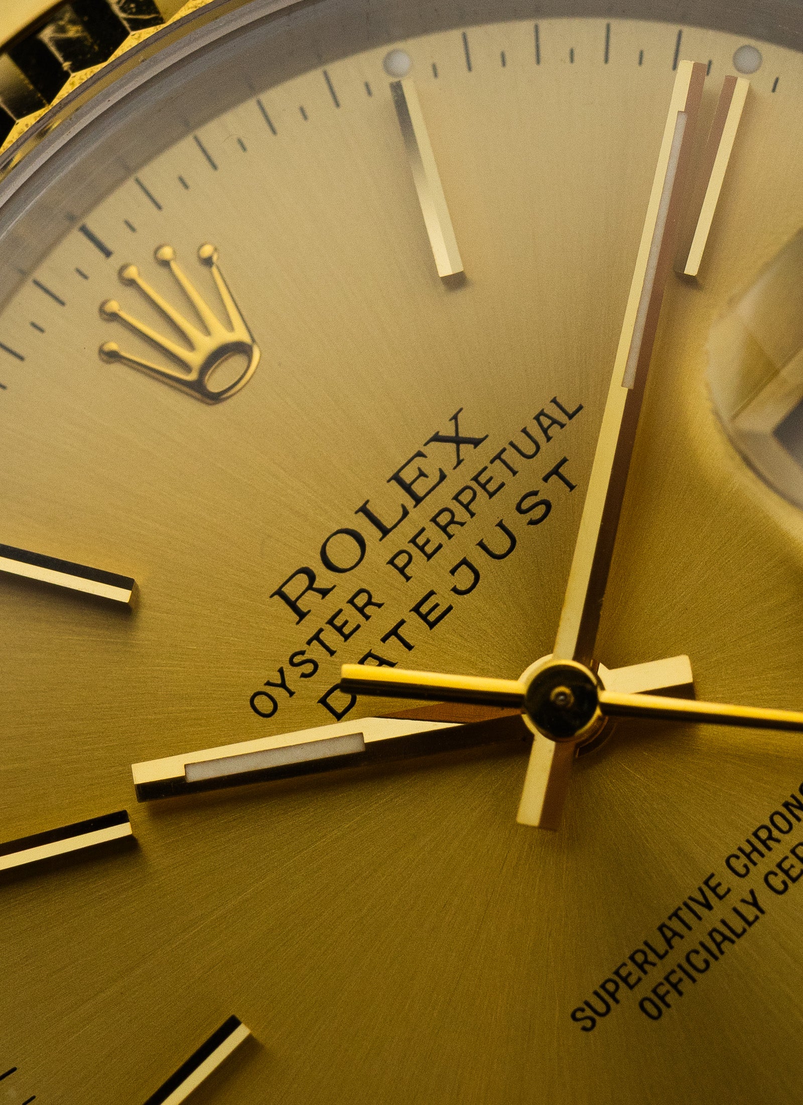 1991 Rolex Datejust Bicolor Champagne Dial 16233 Serviced Full Set