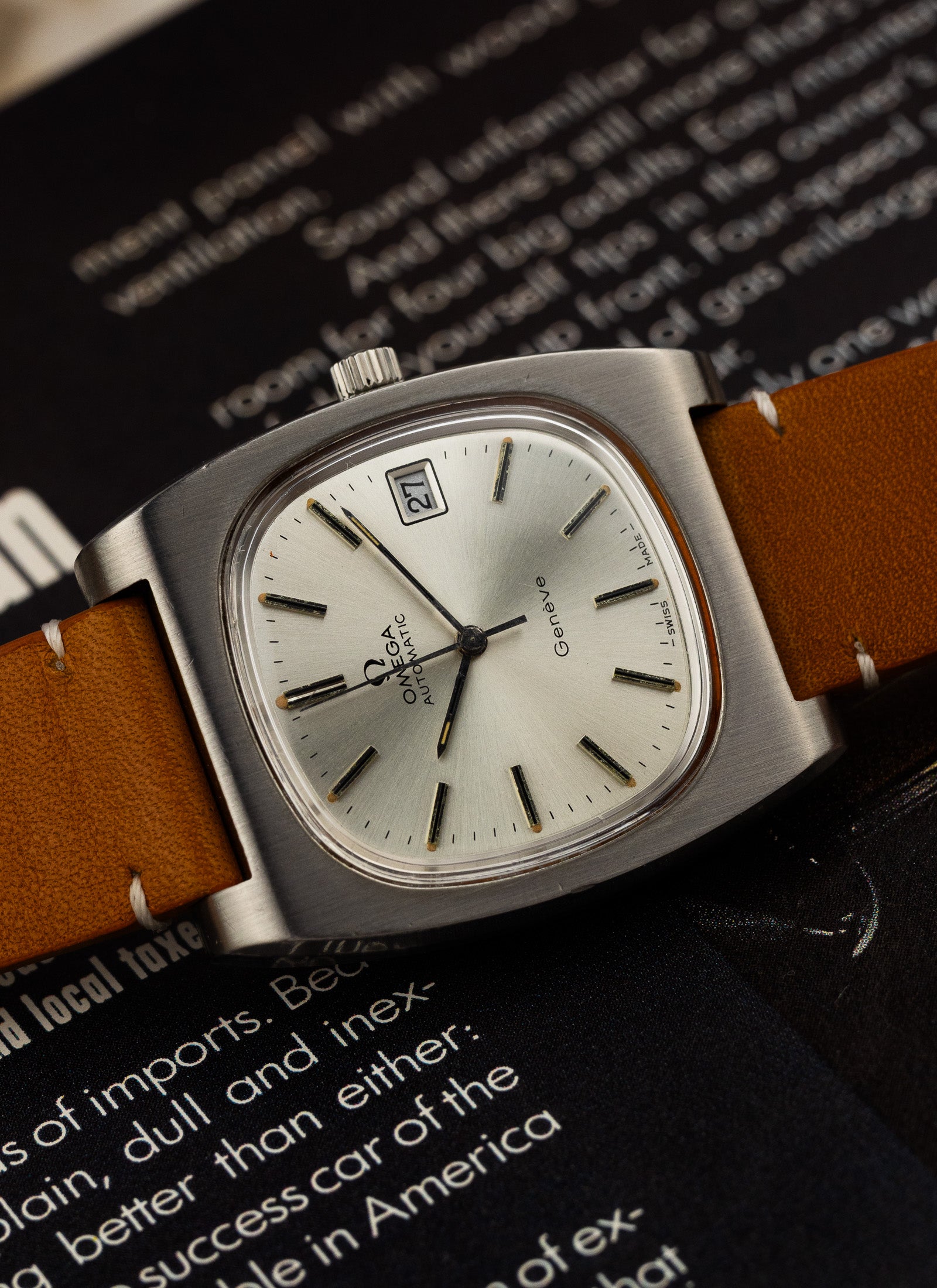 1974 Omega Geneve TV Dial 166.0190 cal. 1012 Serviced