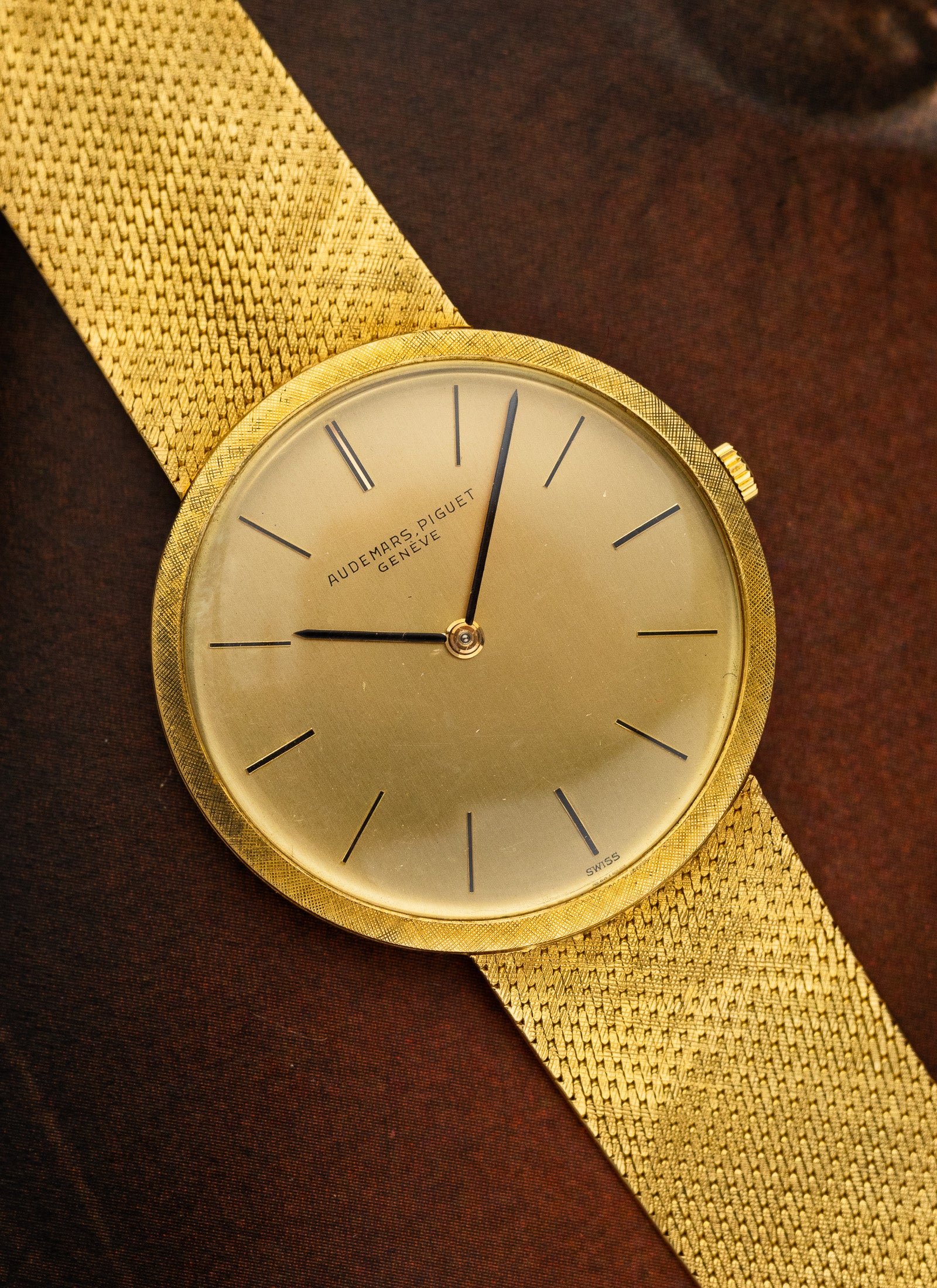 1960s Audemars Piguet Integrated Gold Dresswatch Ultra Thin