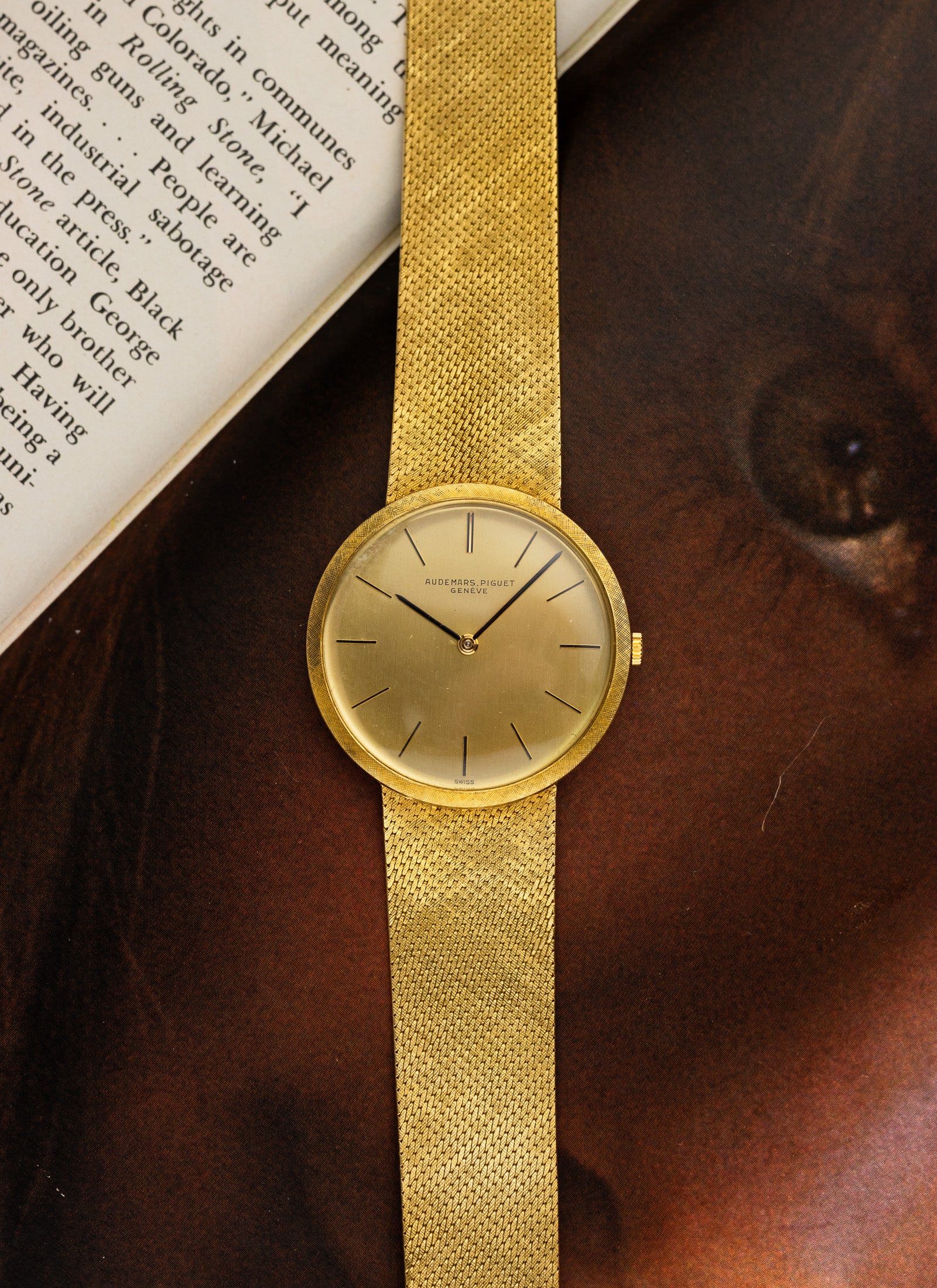 1960s Audemars Piguet Integrated Gold Dresswatch Ultra Thin