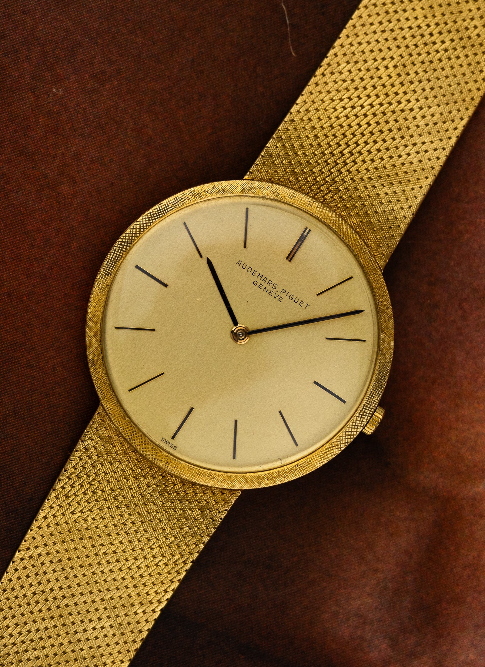 1960s Audemars Piguet Integrated Gold Dresswatch Ultra Thin