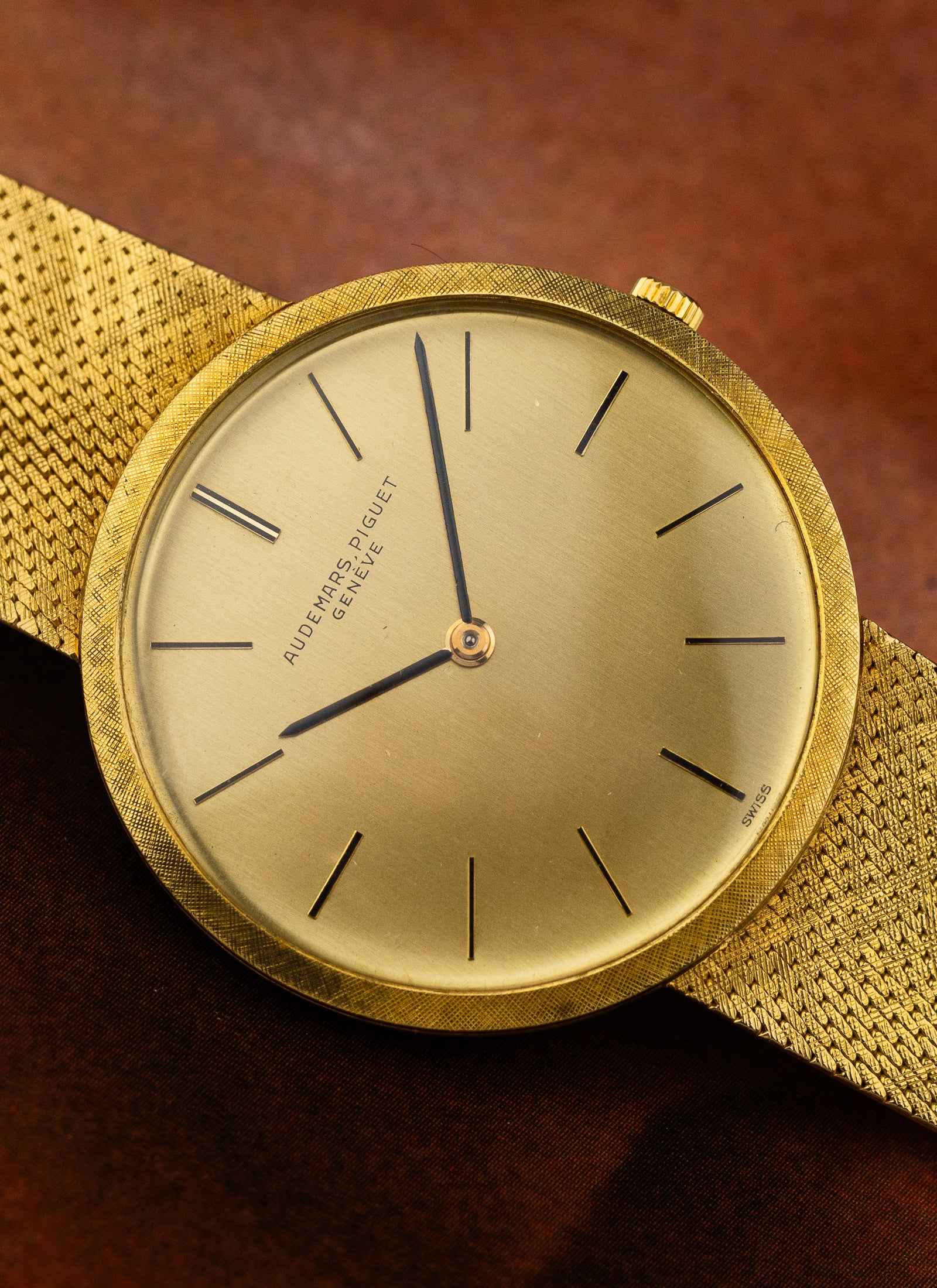 1960s Audemars Piguet Integrated Gold Dresswatch Ultra Thin