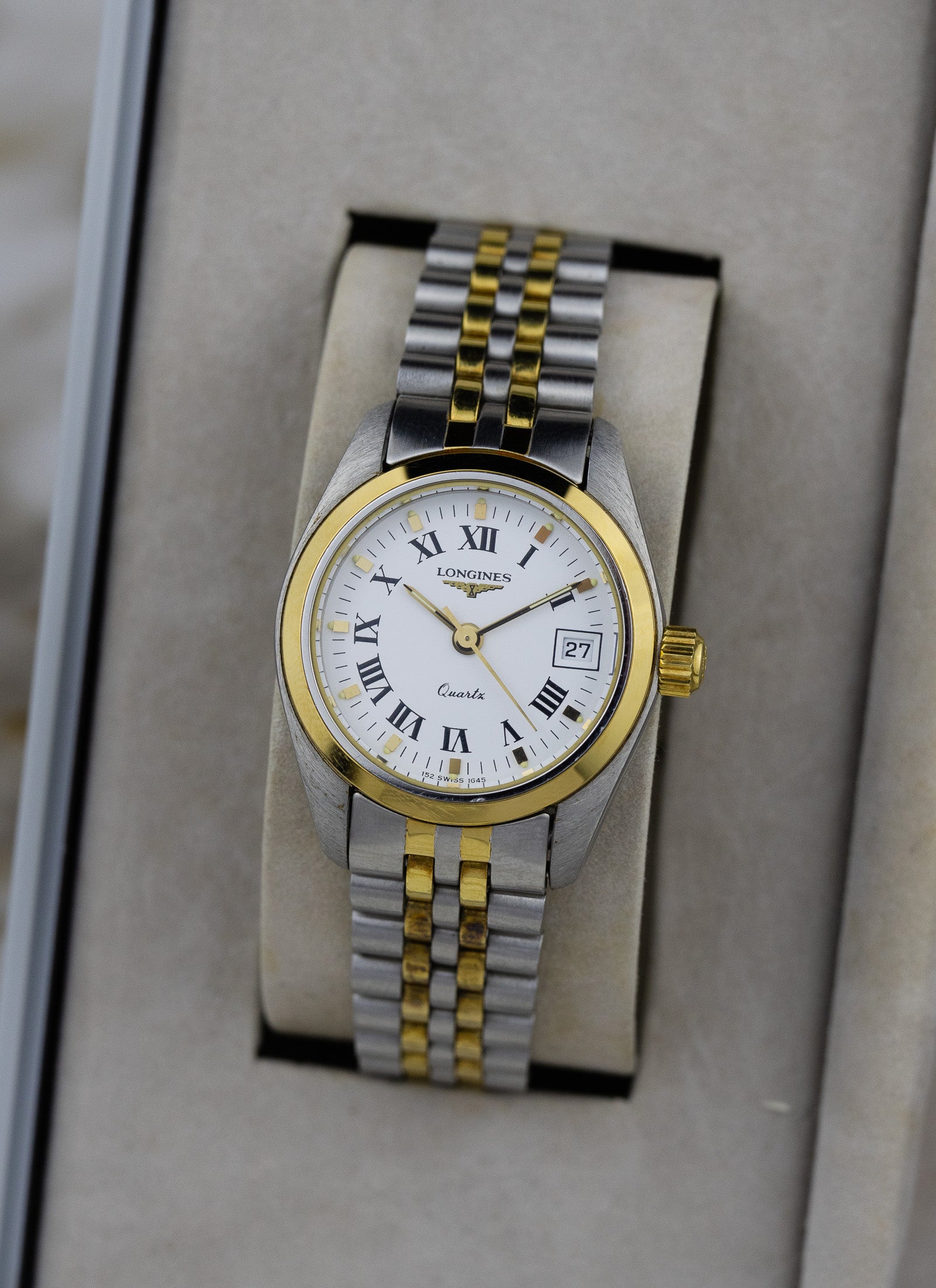 1990s Lady Longines "Datejust" 1645 8 152 cal. L152.4 Box