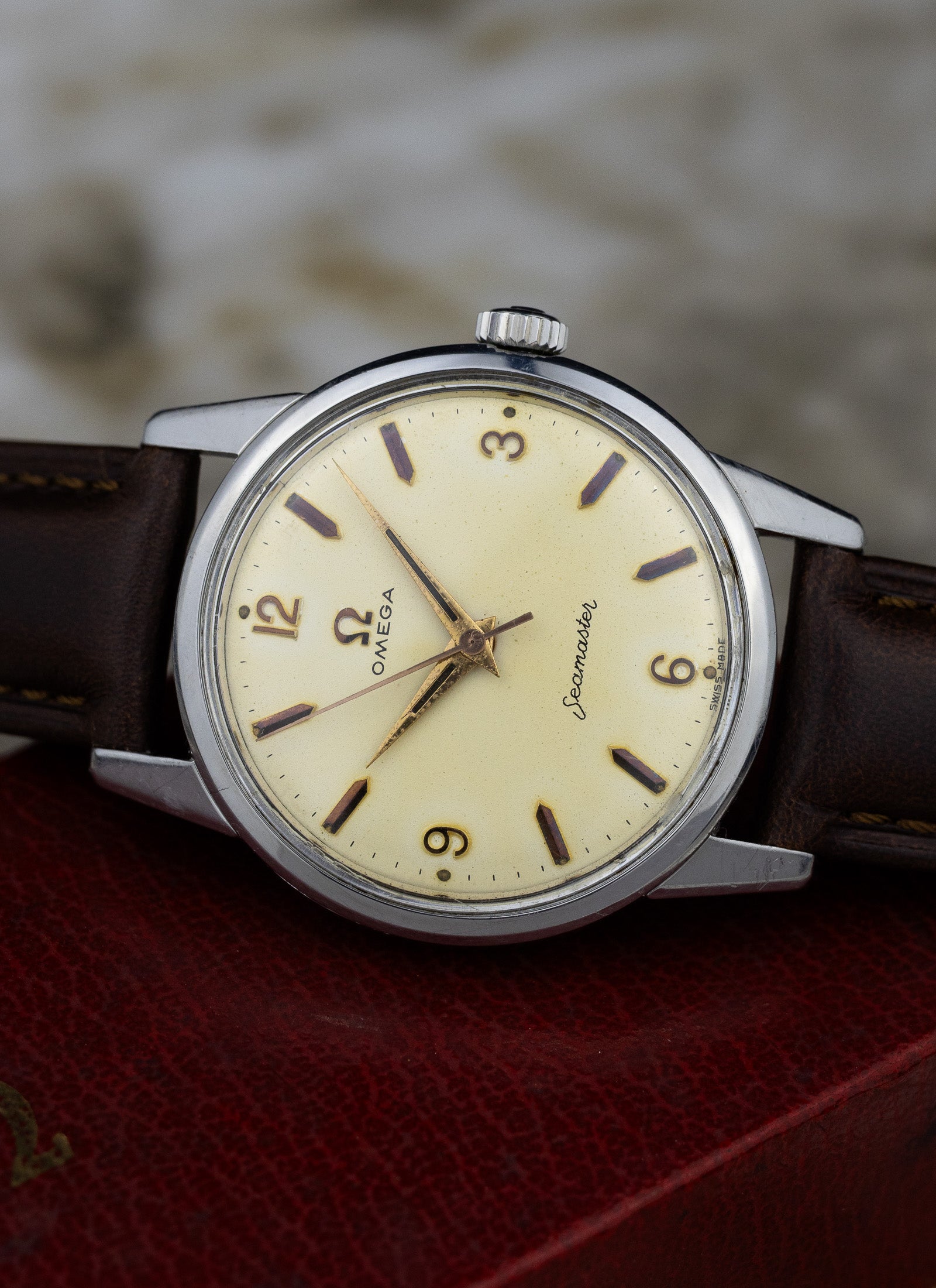 1961 Omega Seamaster Tropical Dial 14390-9-SC cal. 285 Serviced Box