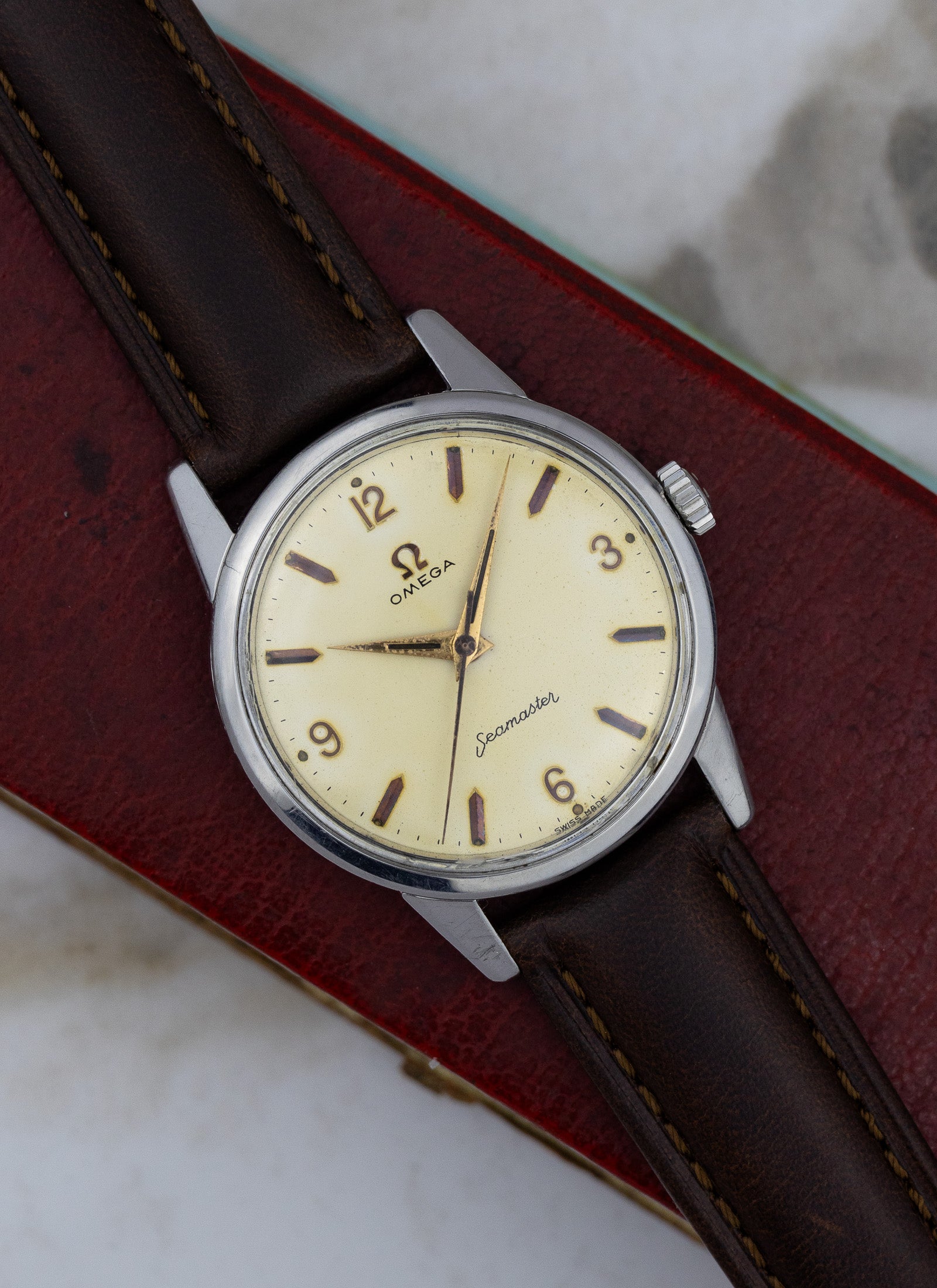 1961 Omega Seamaster Tropical Dial 14390-9-SC cal. 285 Serviced Box