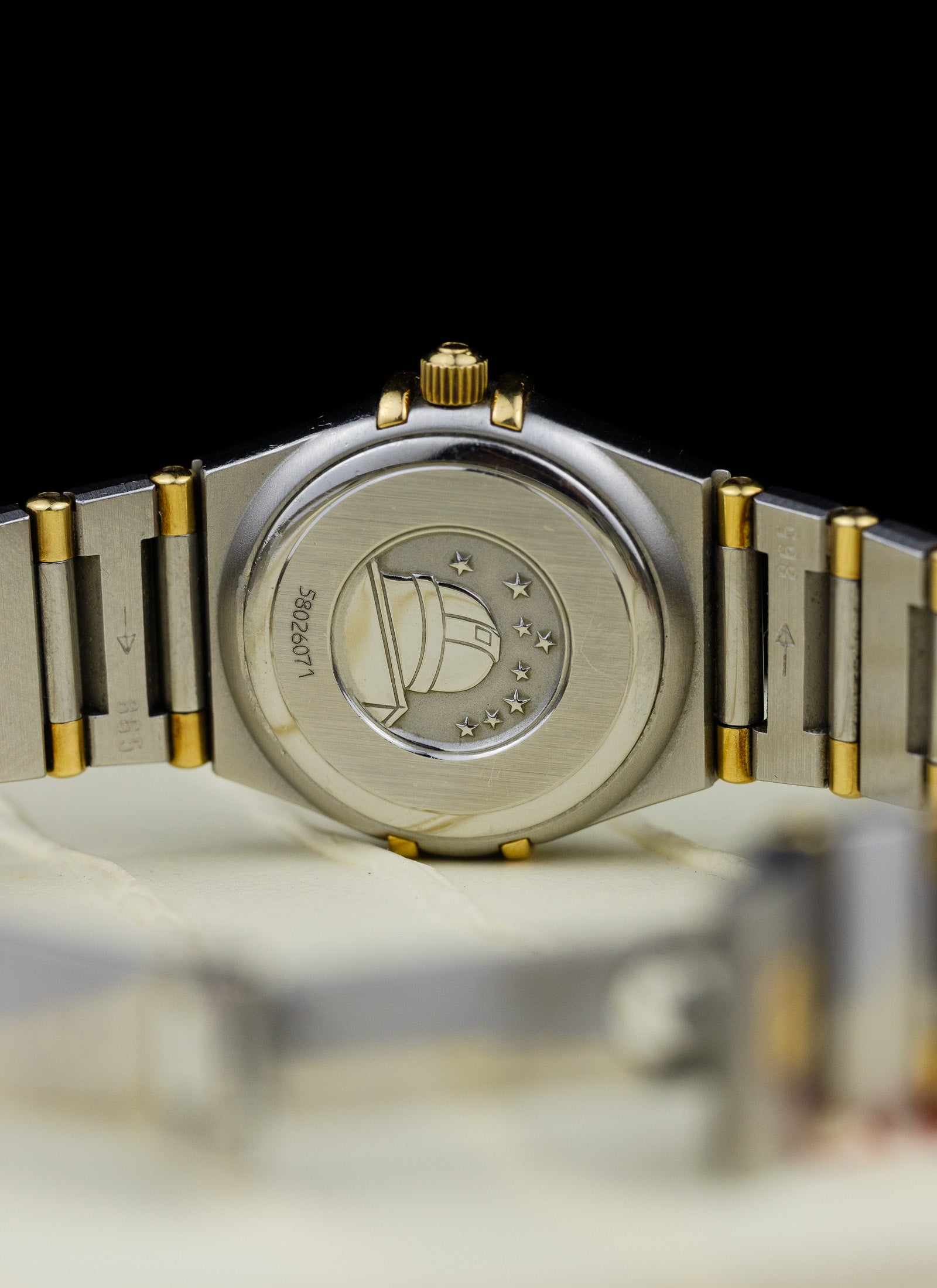 1998 Lady Omega Constellation Bicolor MOP Dial 795.1203 cal. 1456 Box