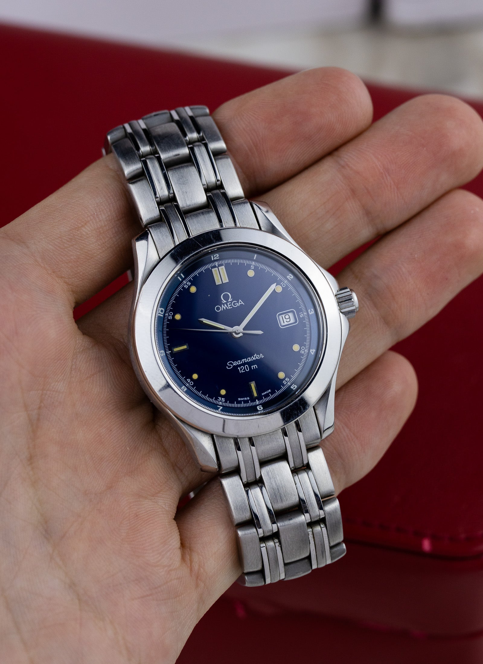 1993 Omega Seamaster 120m Navy Dial 196.1501 cal. 1487 Box