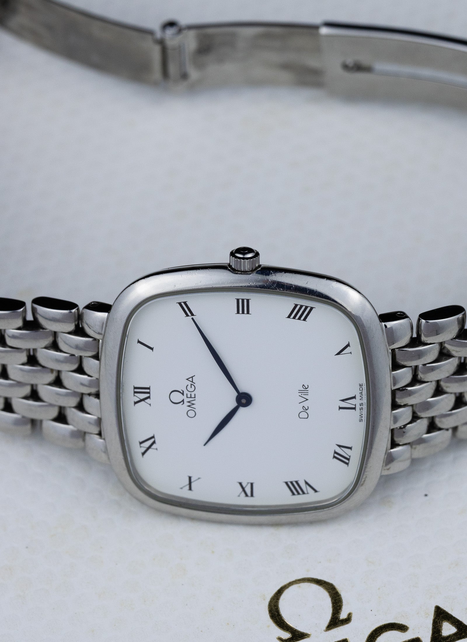 1993 Omega De Ville Square Roman Dial 395.3378 cal. 1378 Box
