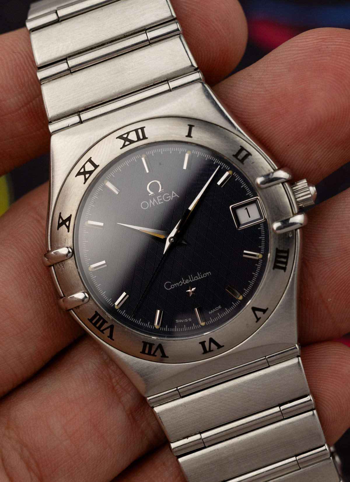 90s Omega Constellation Manhattan Grey Dial 1512.40 cal. 1532