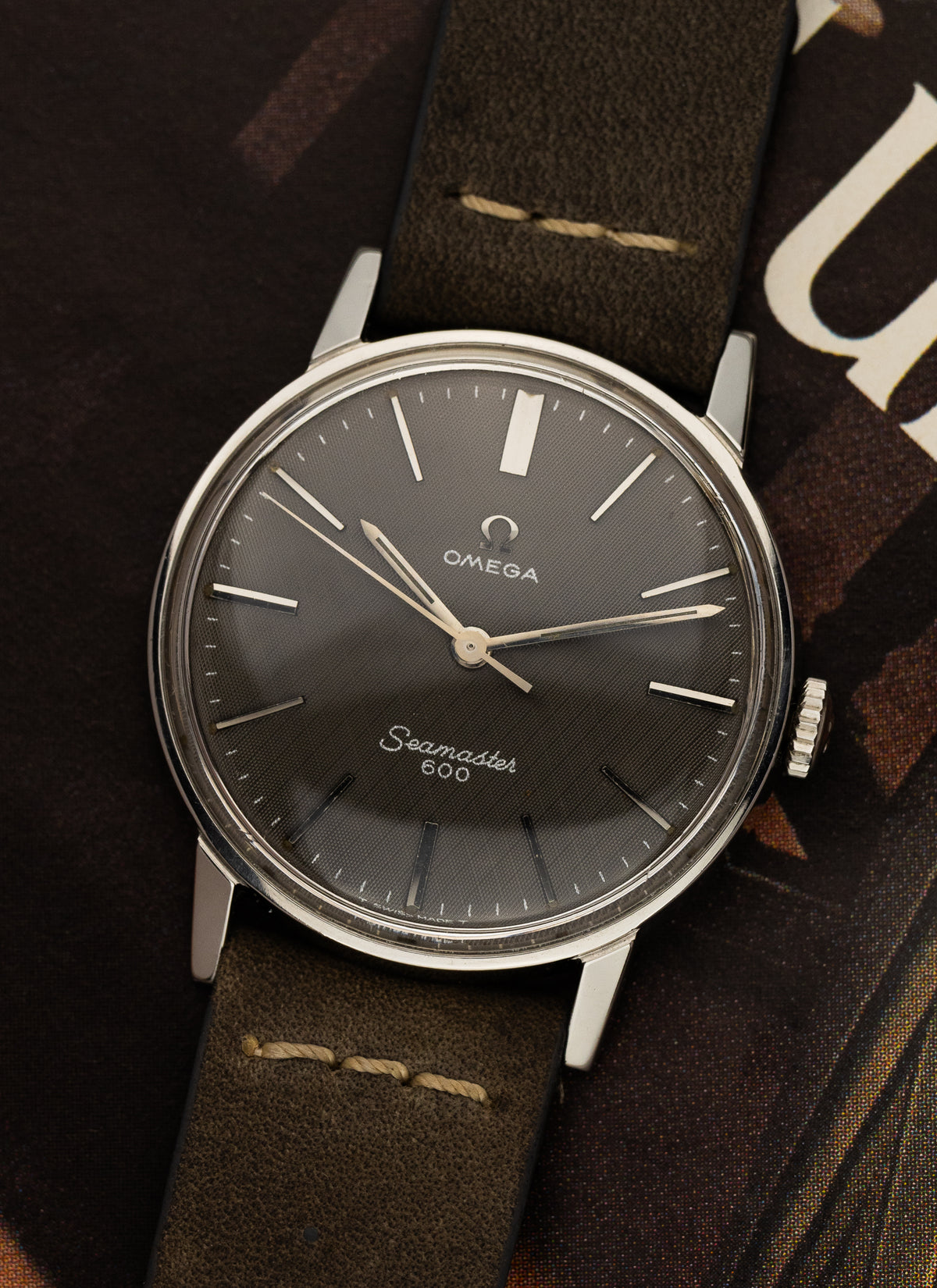Omega Seamaster 600 135.011 cal. 601 Dark Grey Linen Dial Serviced