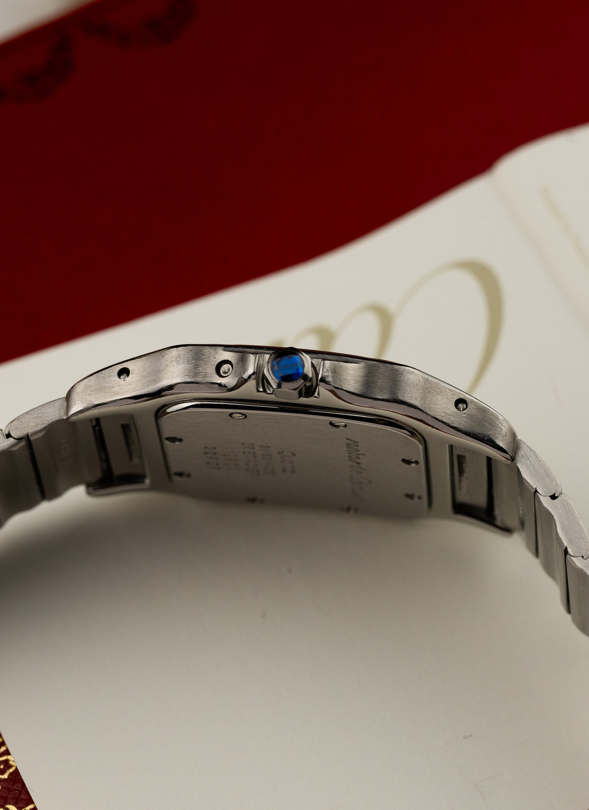 1990s Cartier Santos Moonphase Bicolor 119901 Box Serviced