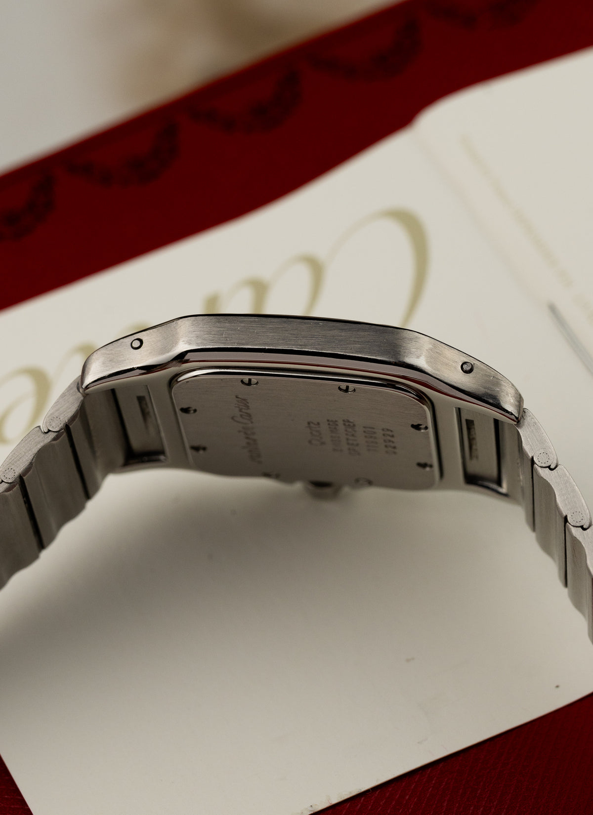 1990s Cartier Santos Moonphase Bicolor 119901 Box Serviced