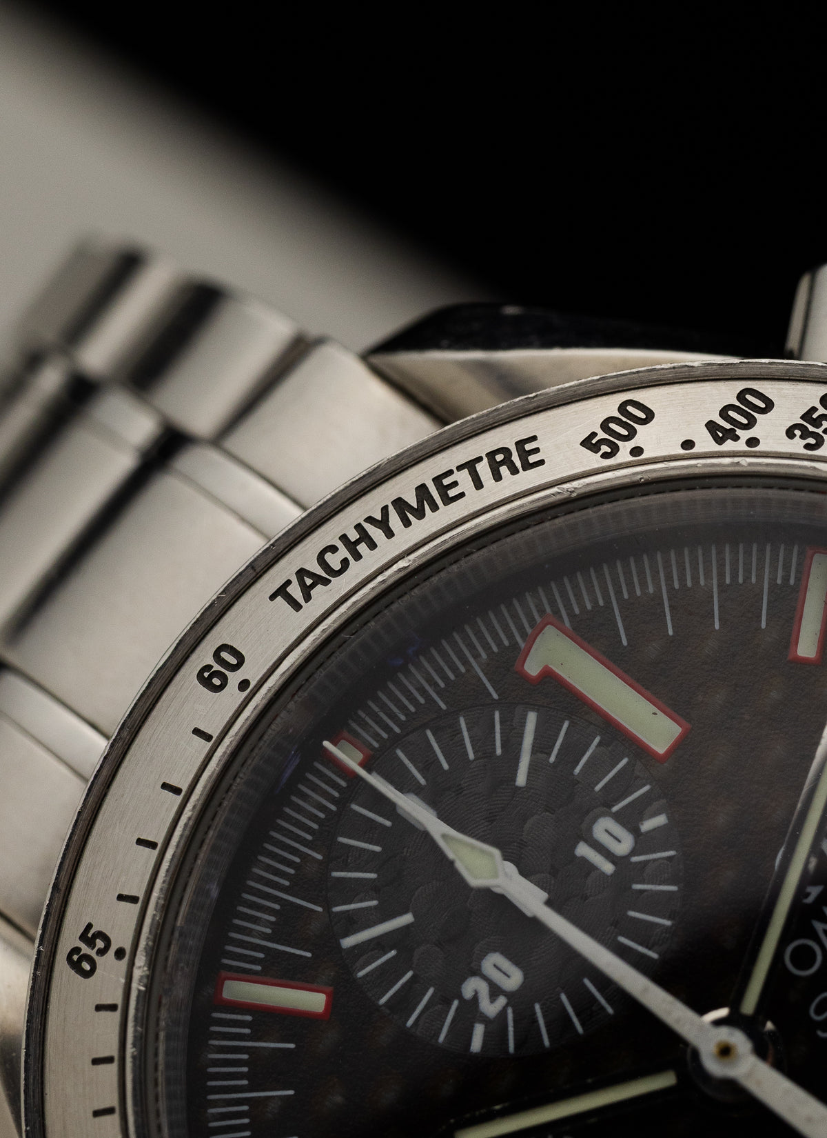2001 Omega Speedmaster Racing Michael Schumacher Carbon 3519.50.00 cal. 1152 Serviced