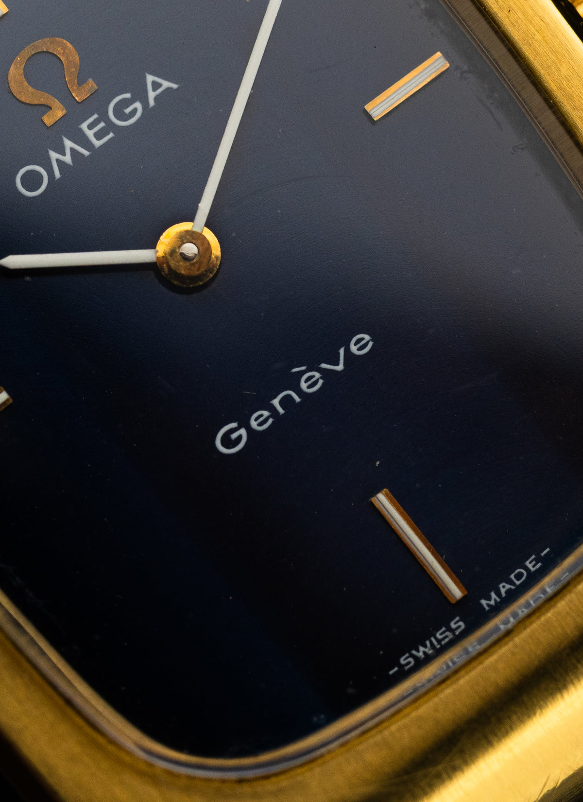 1974 Omega Geneve Navy Holo Dial 511.0469 cal. 625 Box
