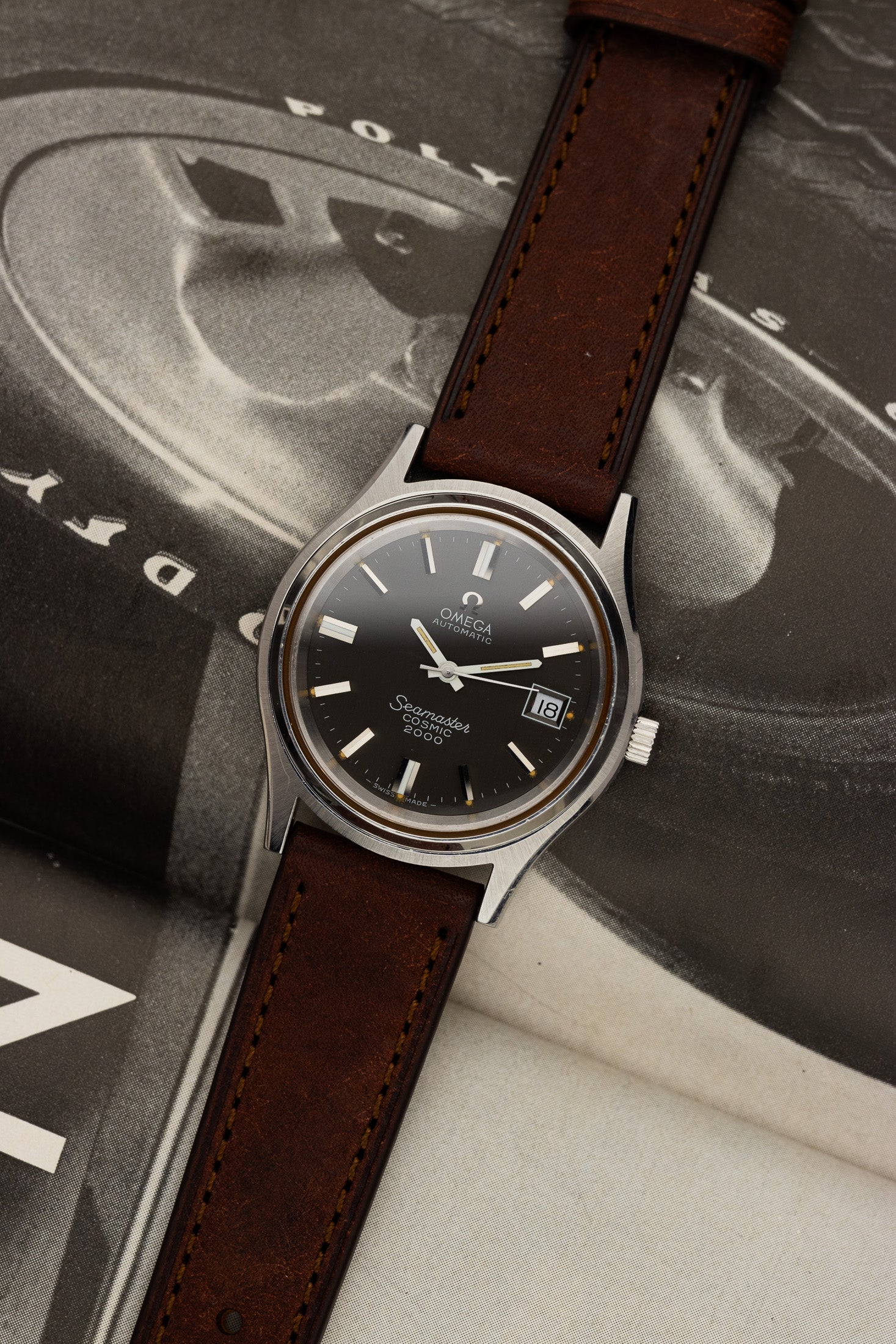 1970s Omega Seamaster Cosmic 2000 166.128 cal. 1012 Grey Dial Serviced