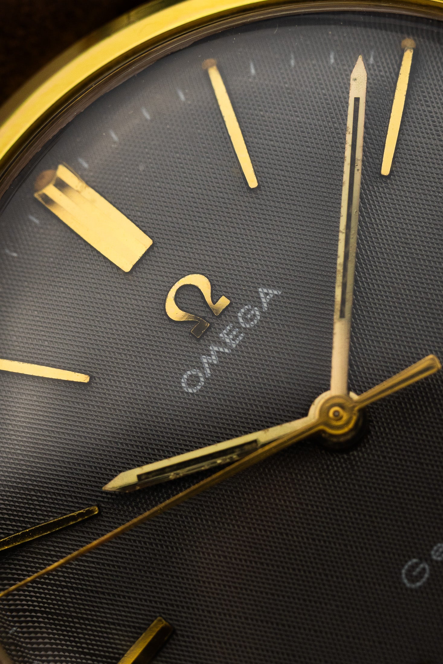 1968 Omega Geneve 132.00019 cal. 613 Grey Linen Dial