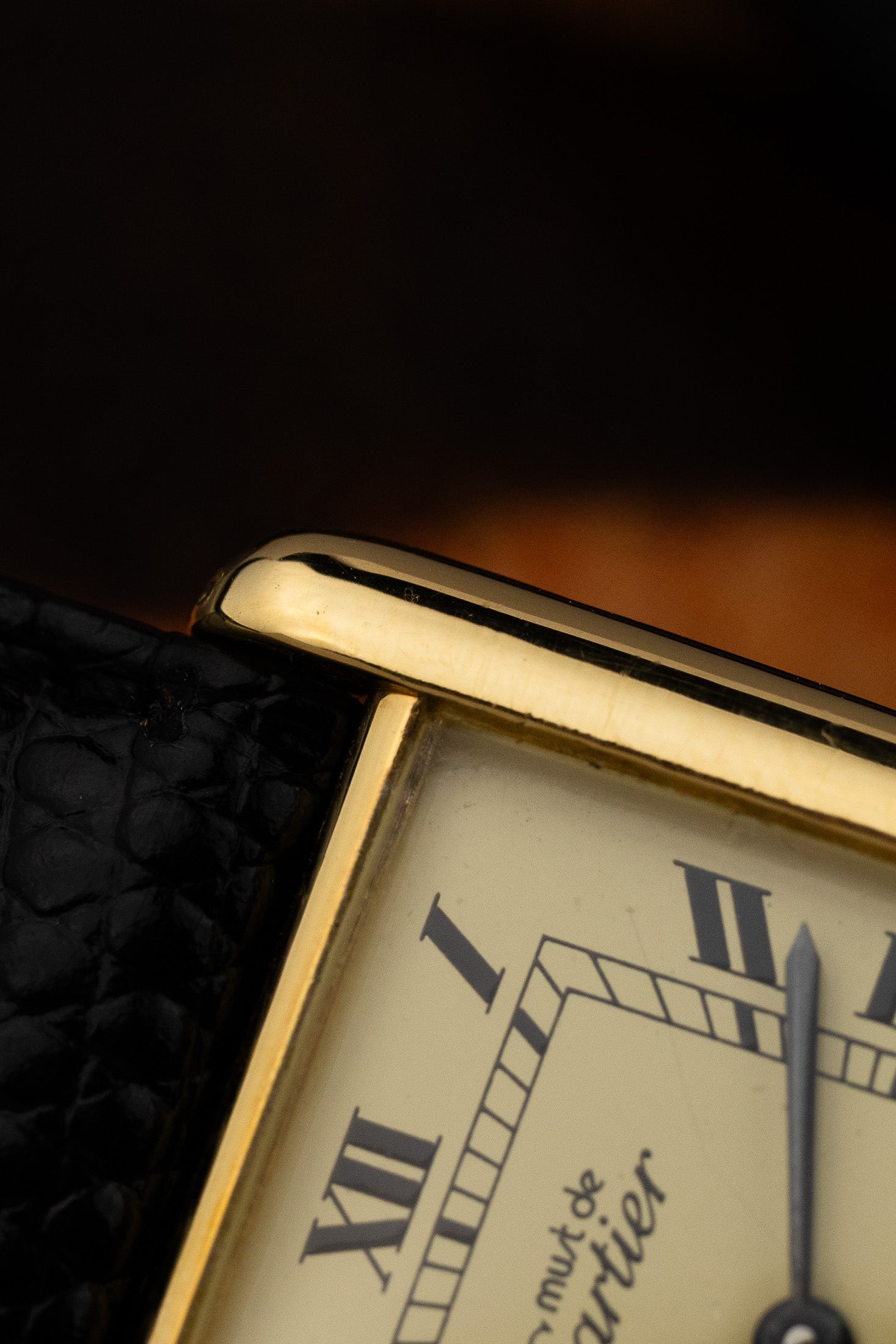 His & Hers Must de Cartier Tank Ivory Roman Dial Set