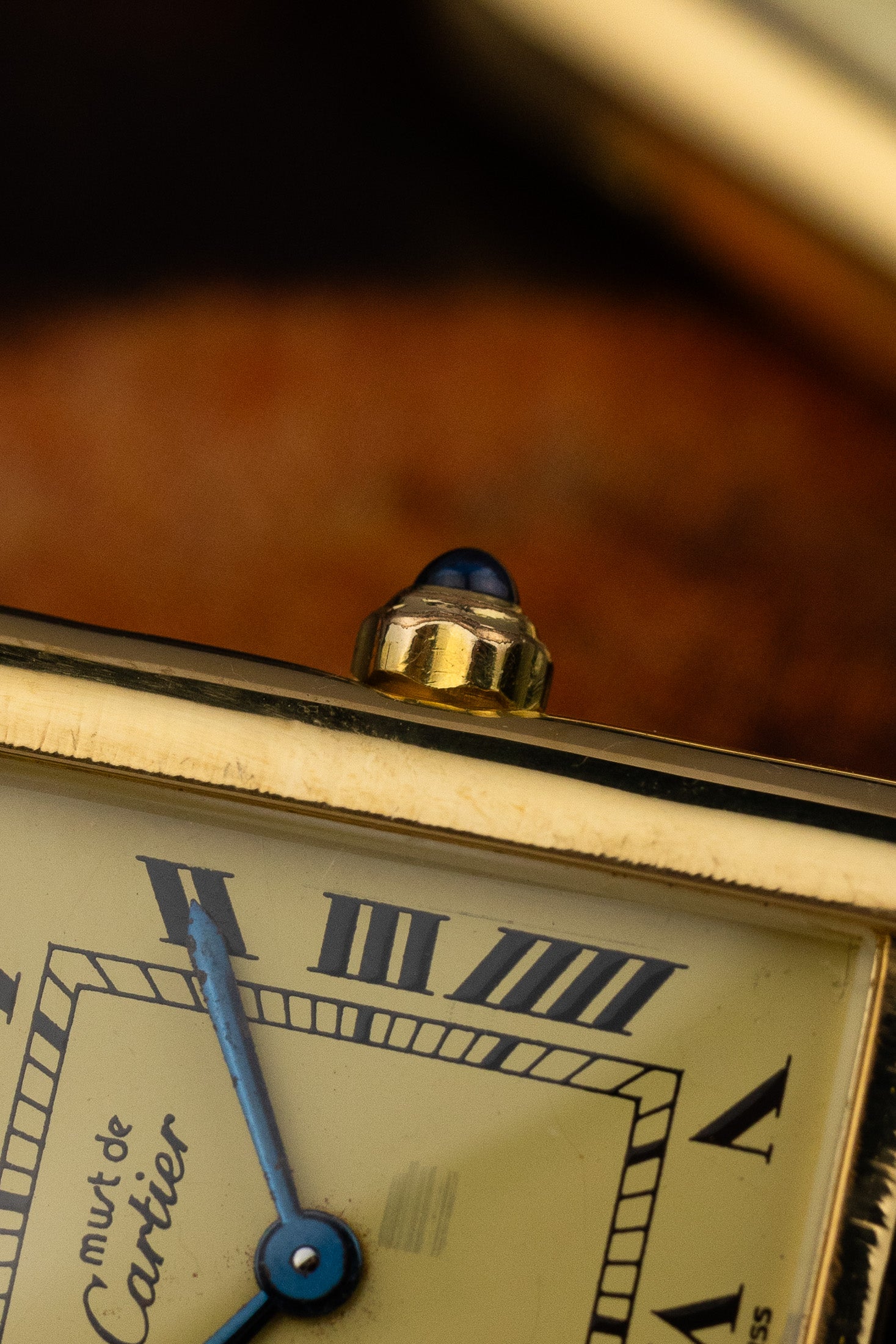 His & Hers Must de Cartier Tank Ivory Roman Dial Set