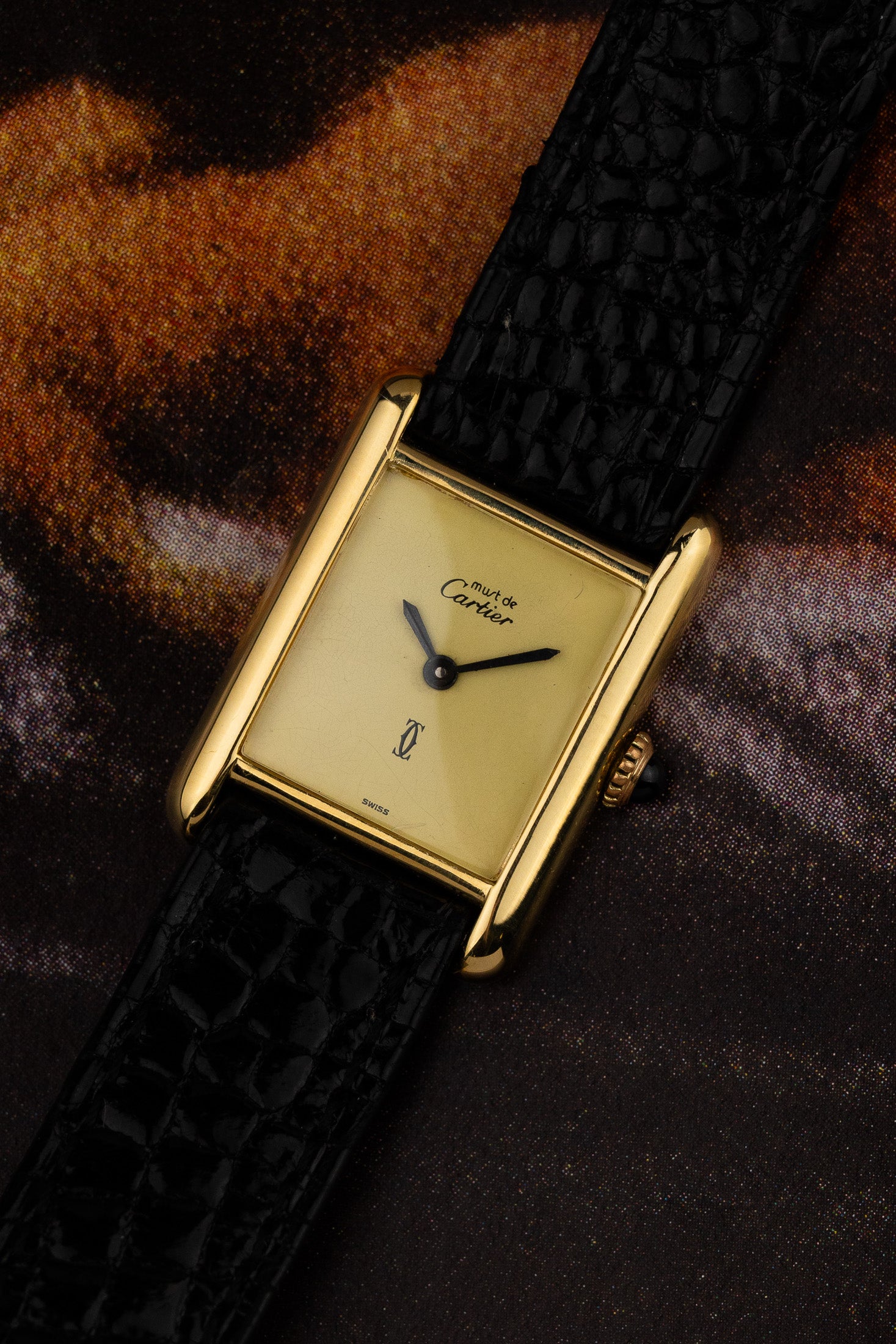 1980s Lady Must de Cartier Tank "Limoncello" Manual wind Serviced